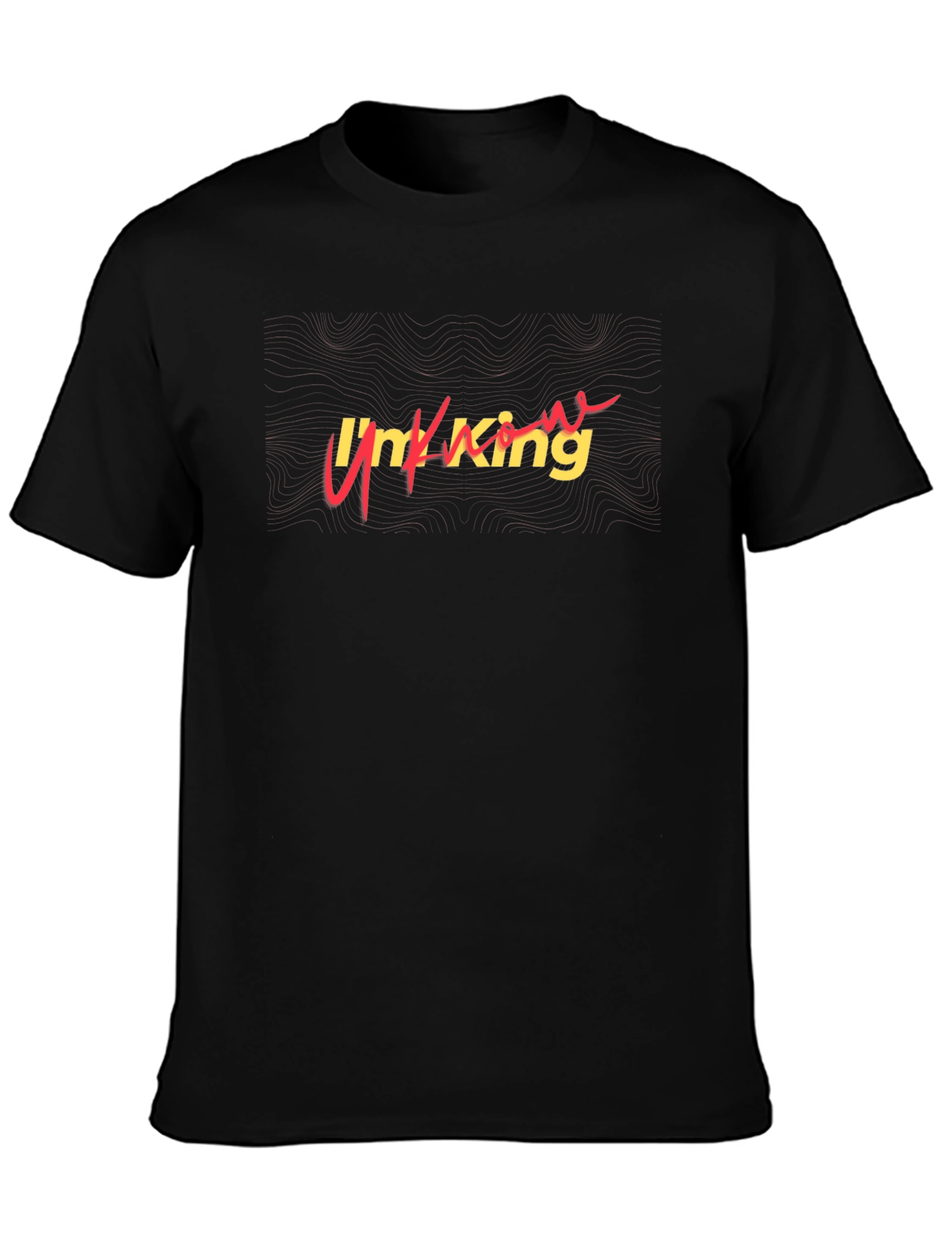 Im King Black Graphic Tee Shirt