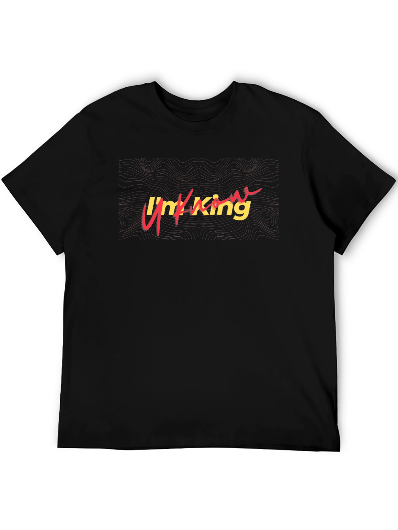 Im King Black Graphic Tee Shirt
