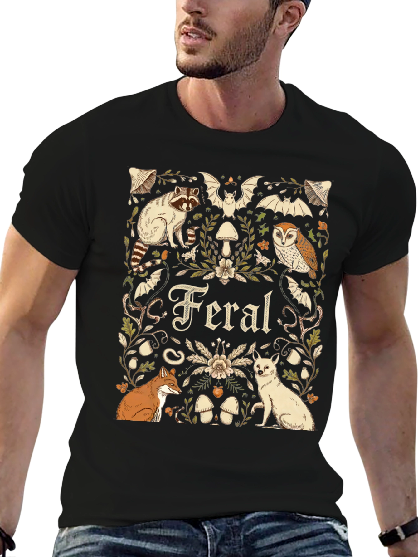 Feral Animals Graphic T-Shirt - Nature Lover Tee