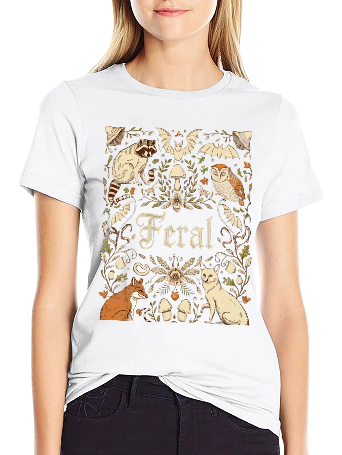 Feral Animals Graphic T-Shirt - Nature Lover Tee