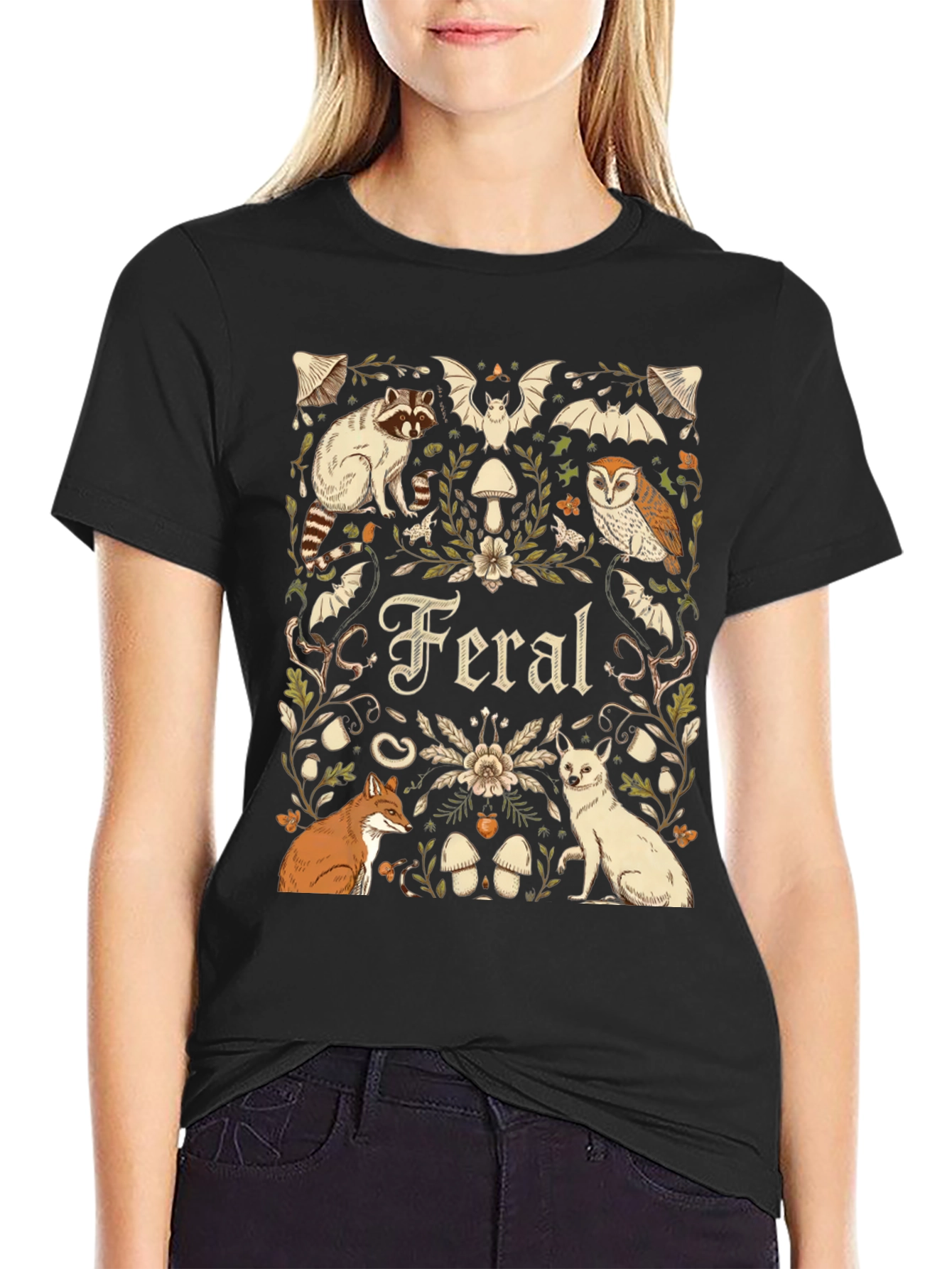 Feral Animals Graphic T-Shirt - Nature Lover Tee