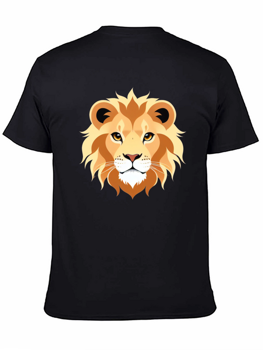 Lion Graphic Tee - Bold Animal Print T-Shirt