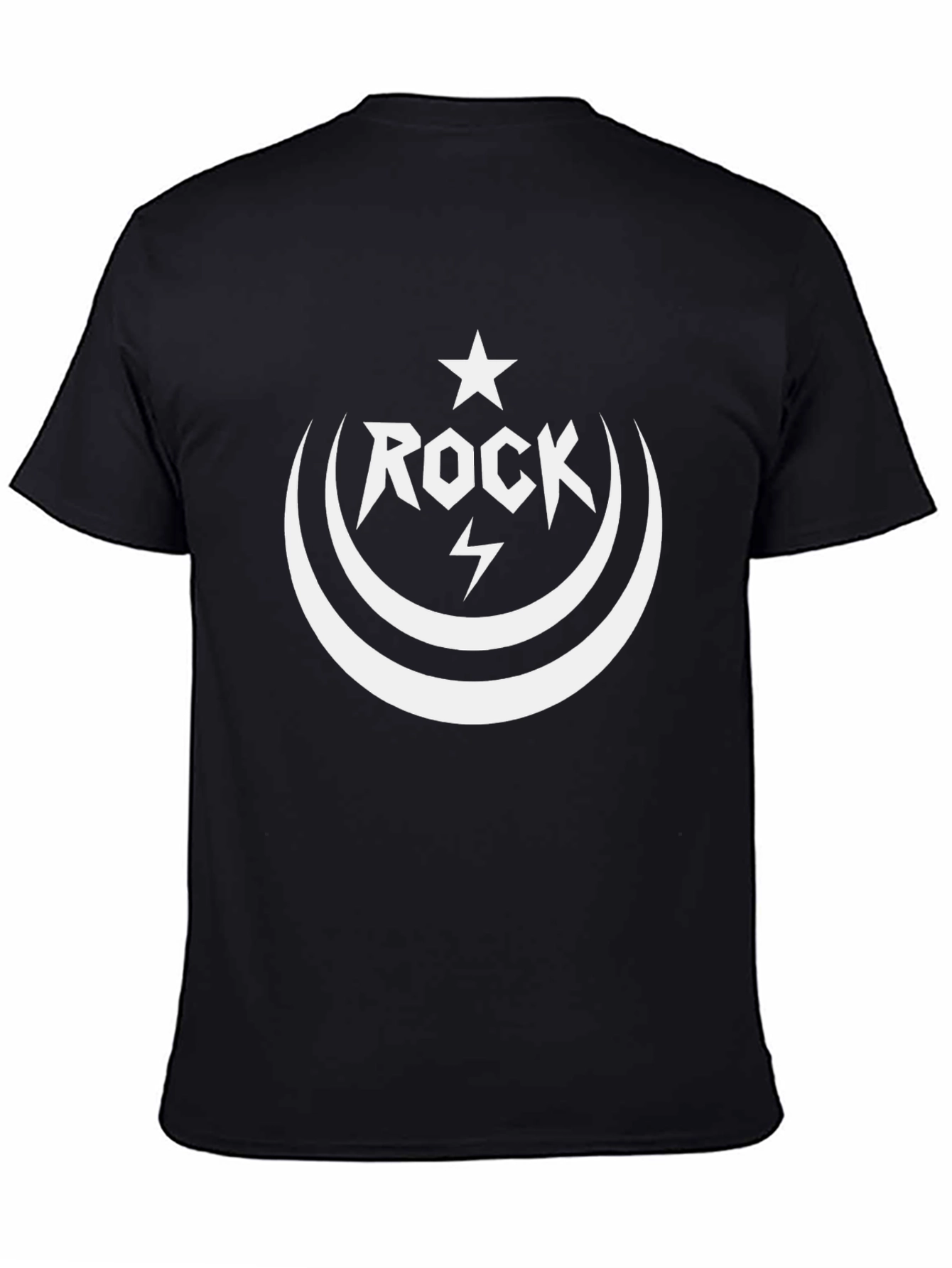 Rock Star Graphic Print Black T-Shirt