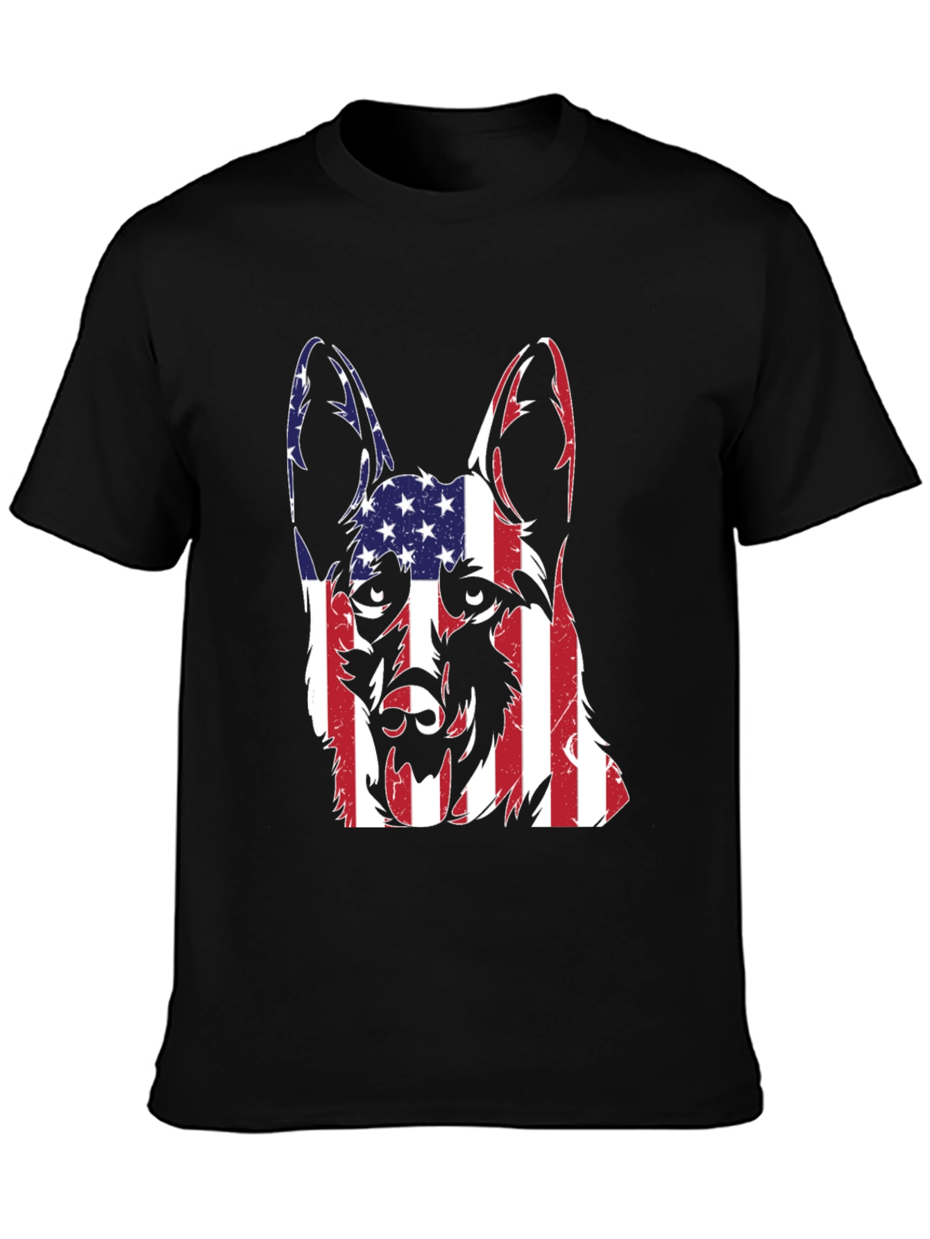 American Flag German Shepherd T-Shirt