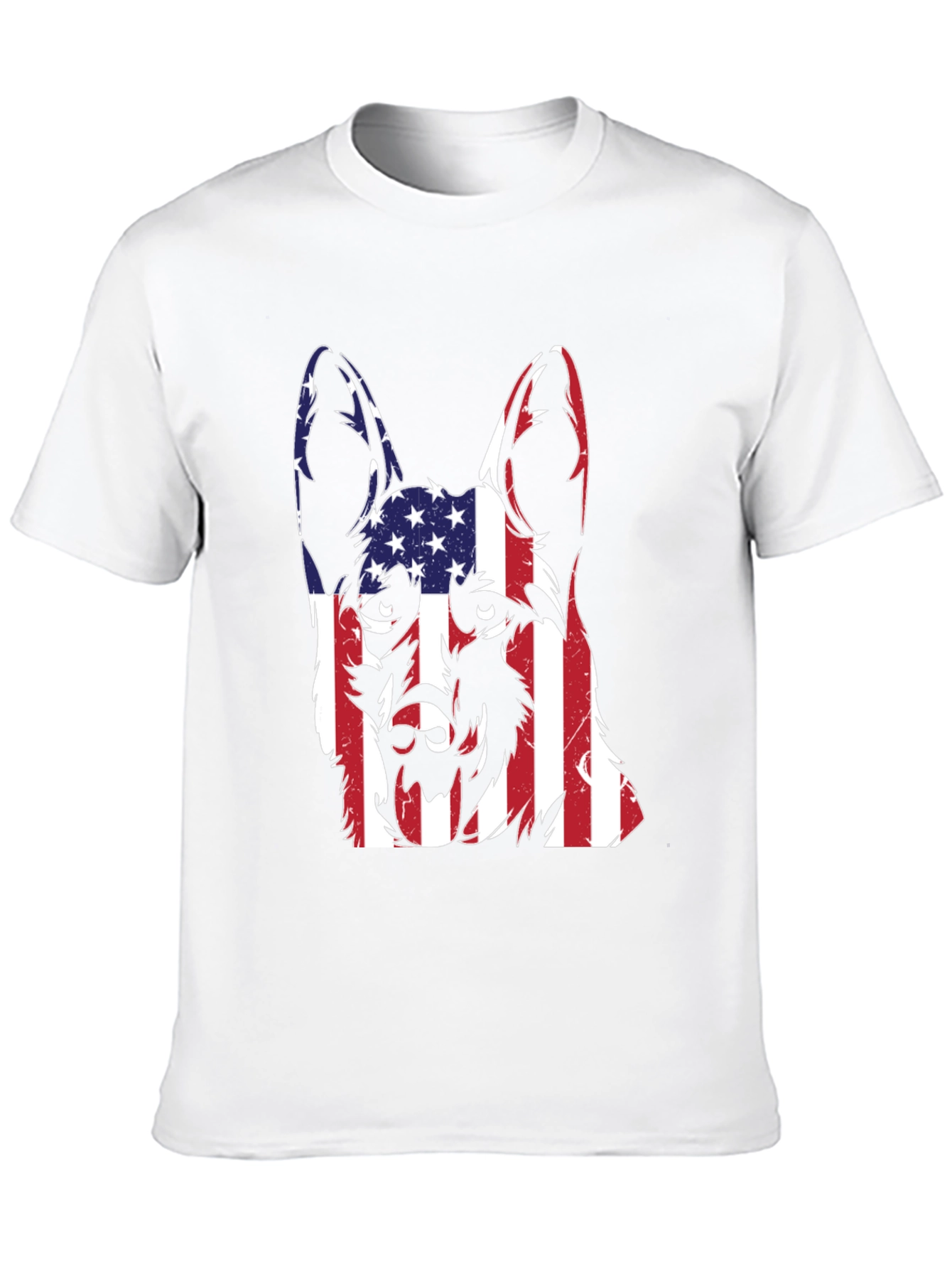 American Flag German Shepherd T-Shirt