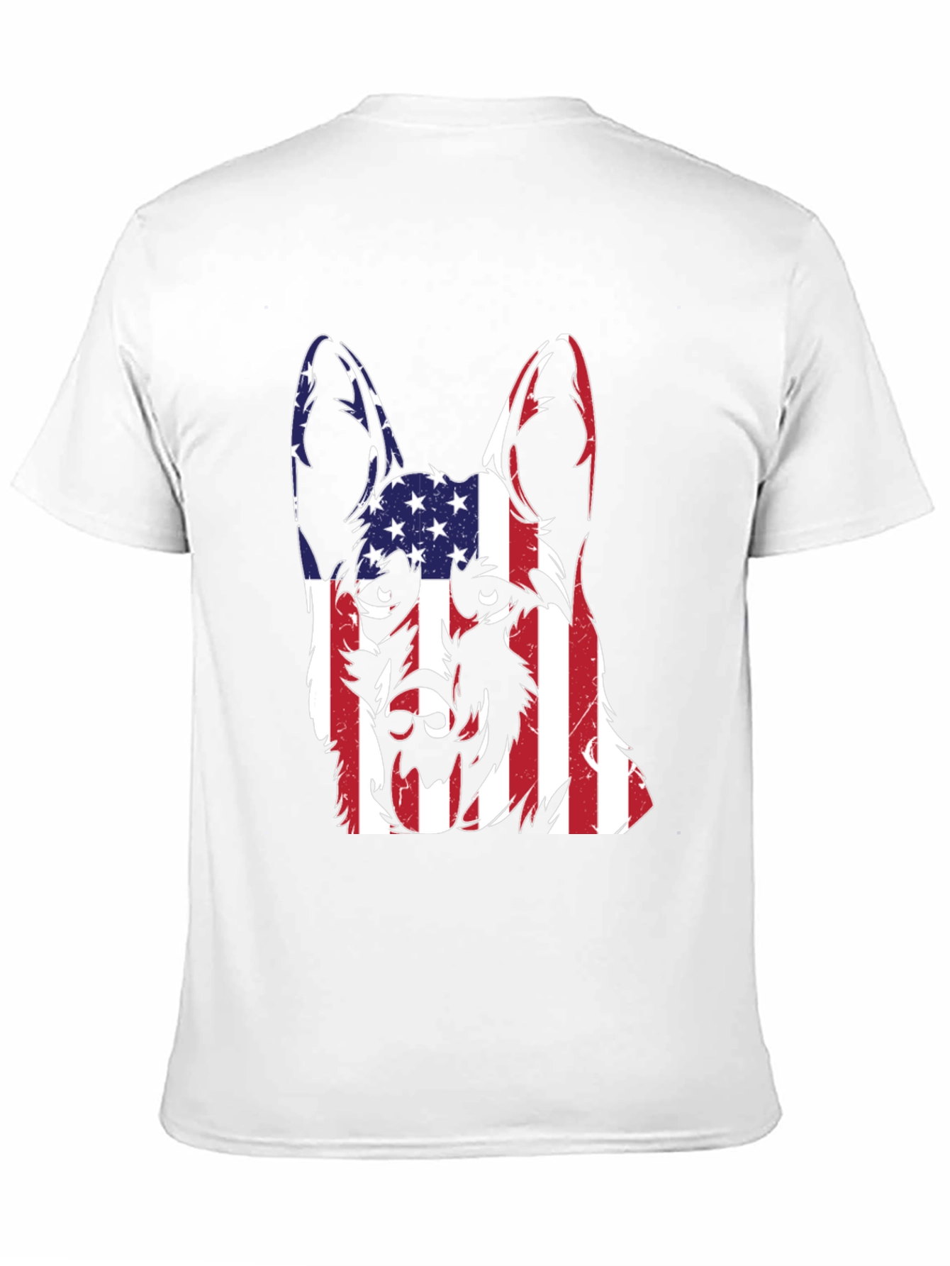 American Flag German Shepherd T-Shirt