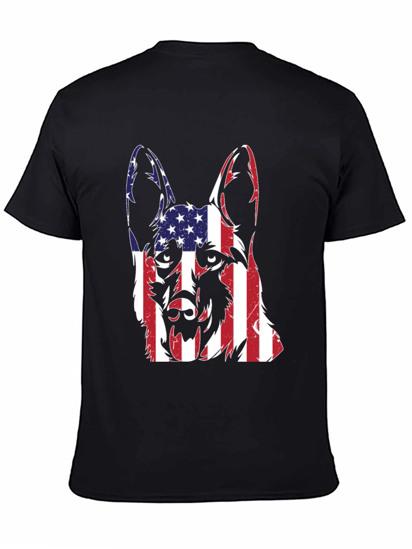 American Flag German Shepherd T-Shirt