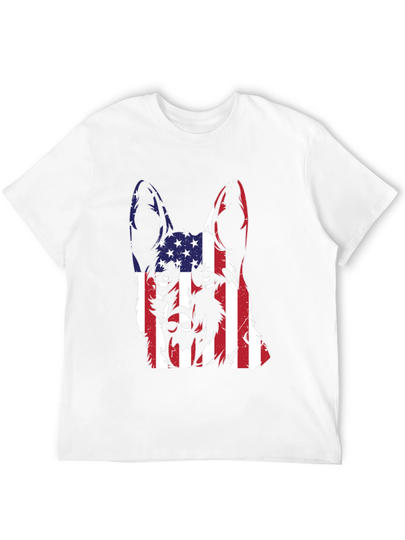 American Flag German Shepherd T-Shirt