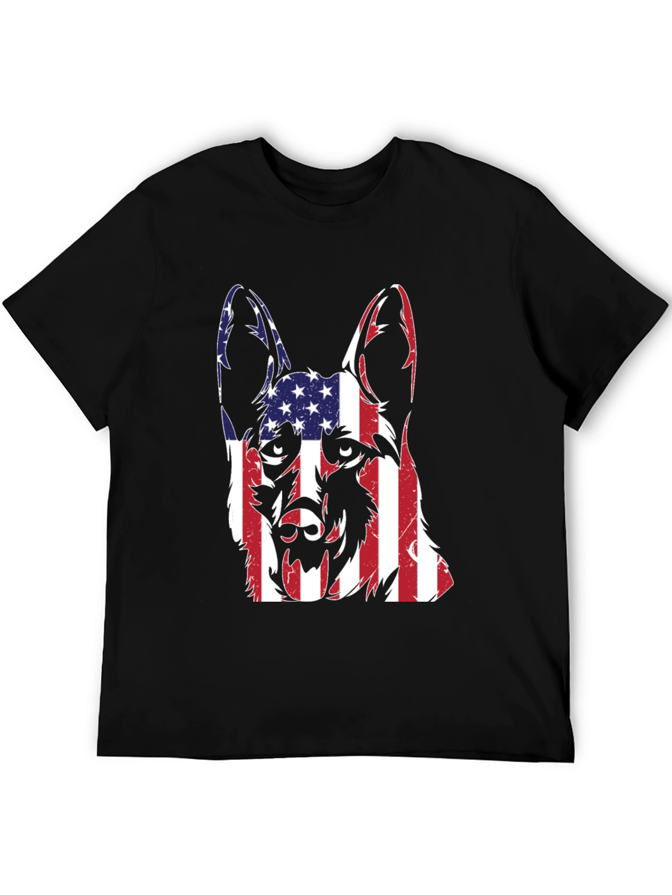 American Flag German Shepherd T-Shirt