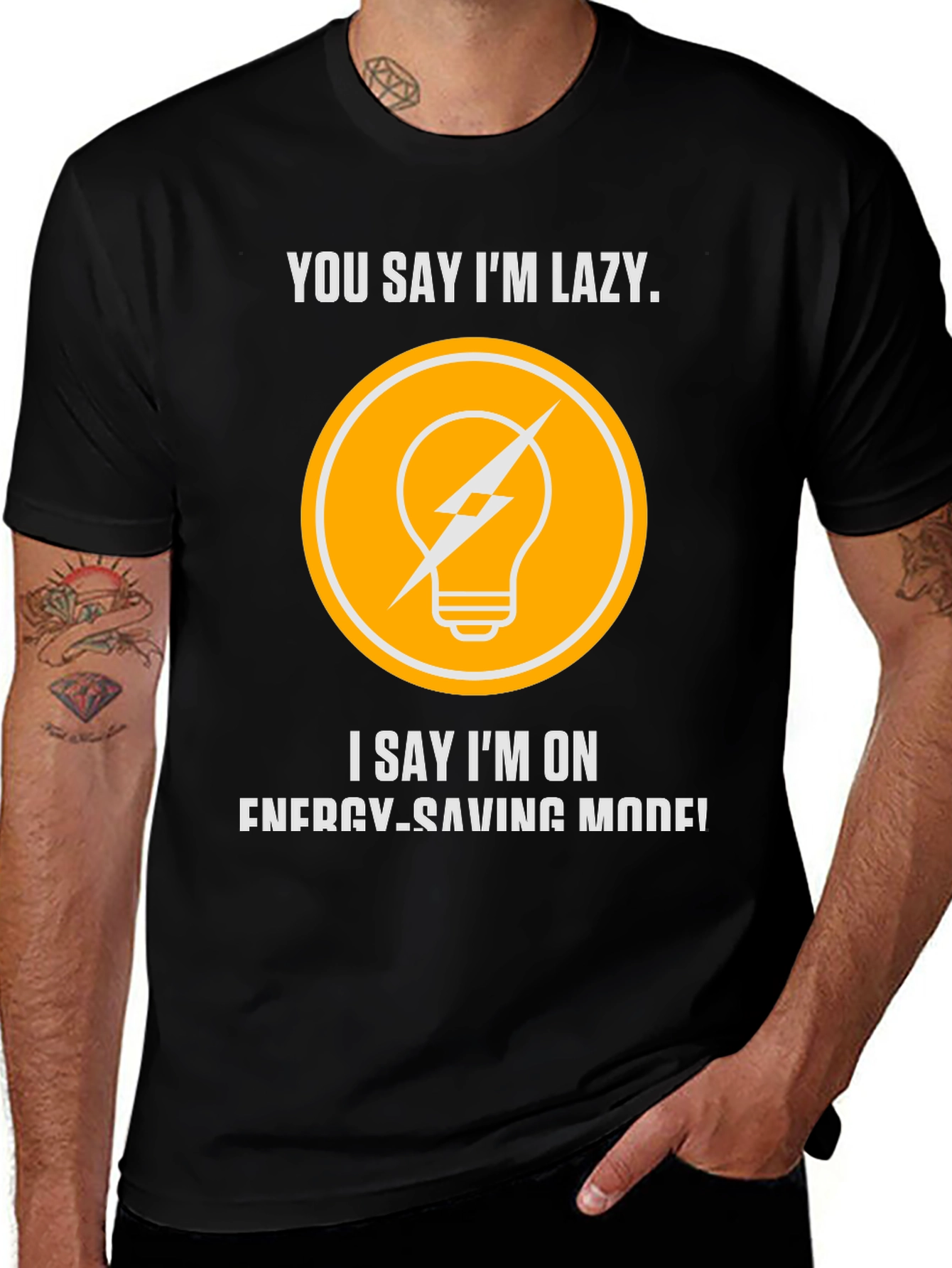 Energy Saving Mode Funny T-Shirt