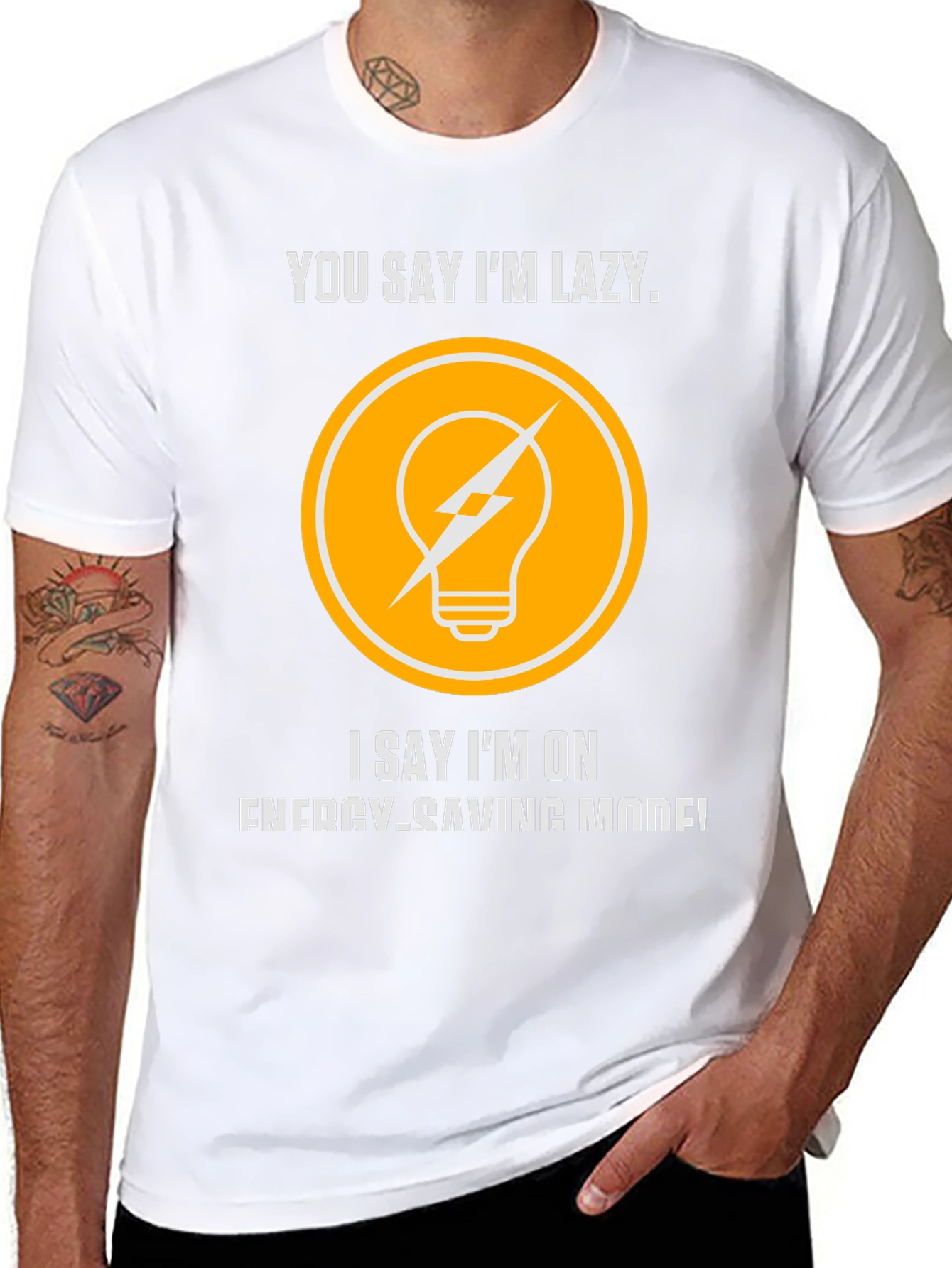 Energy Saving Mode Funny T-Shirt
