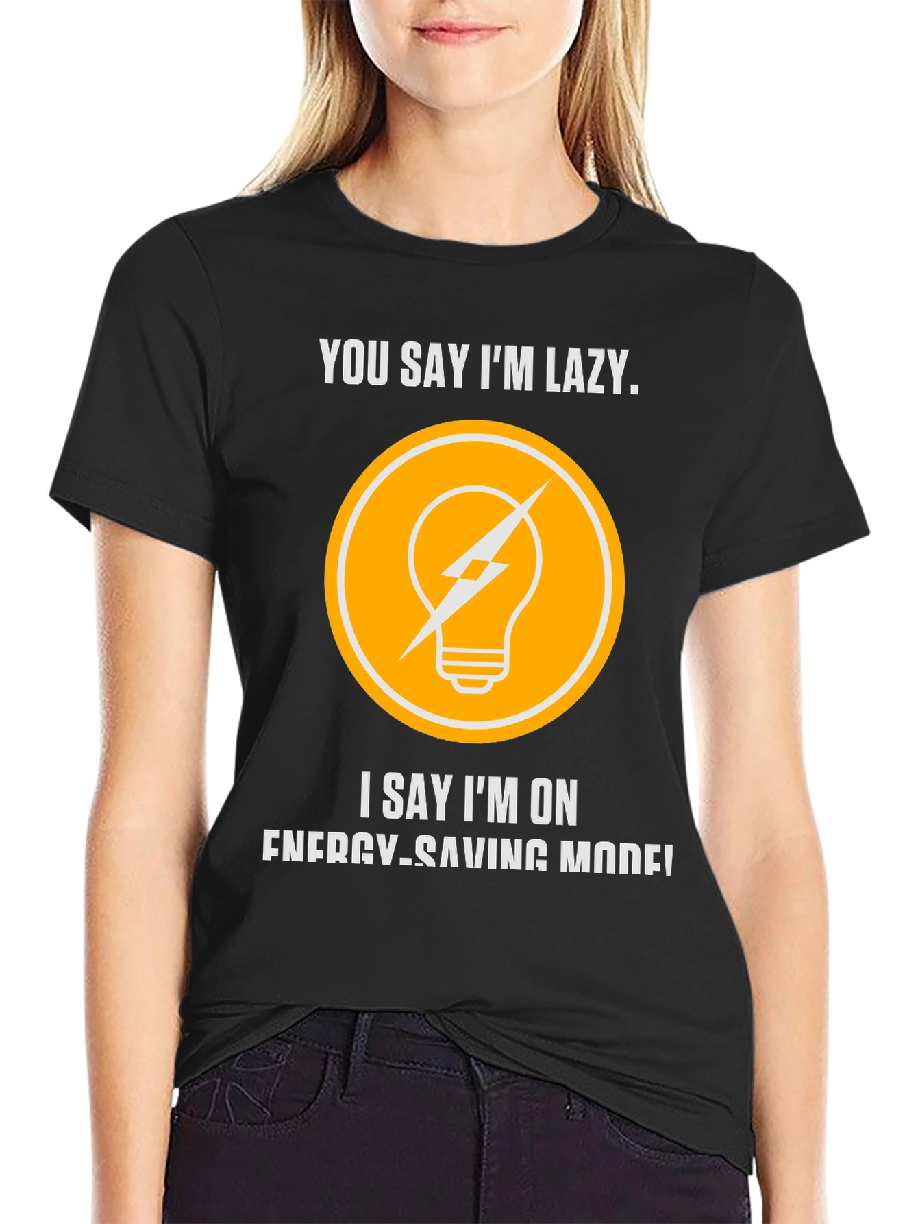 Energy Saving Mode Funny T-Shirt