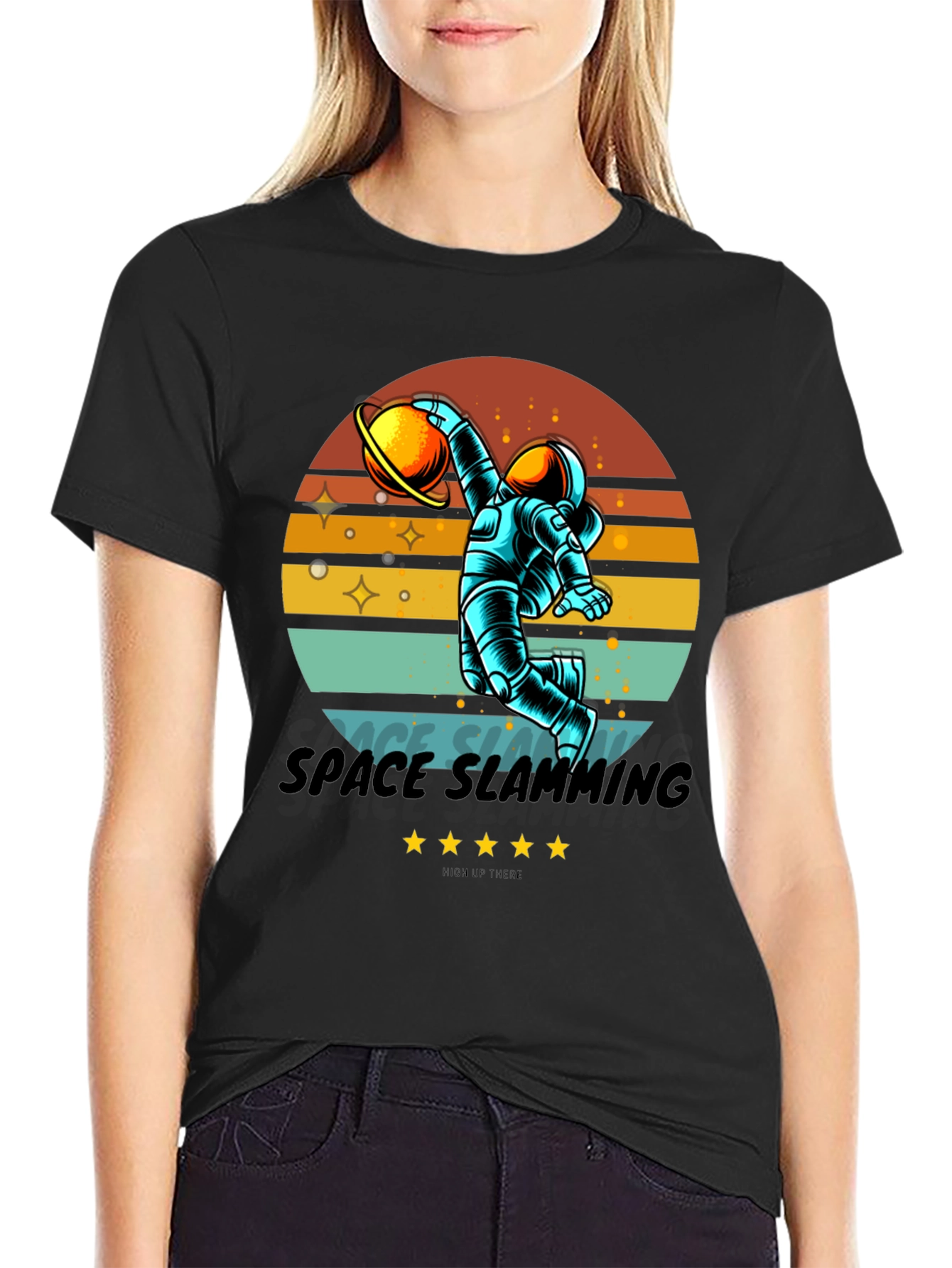 Space Slamming Retro T-Shirt