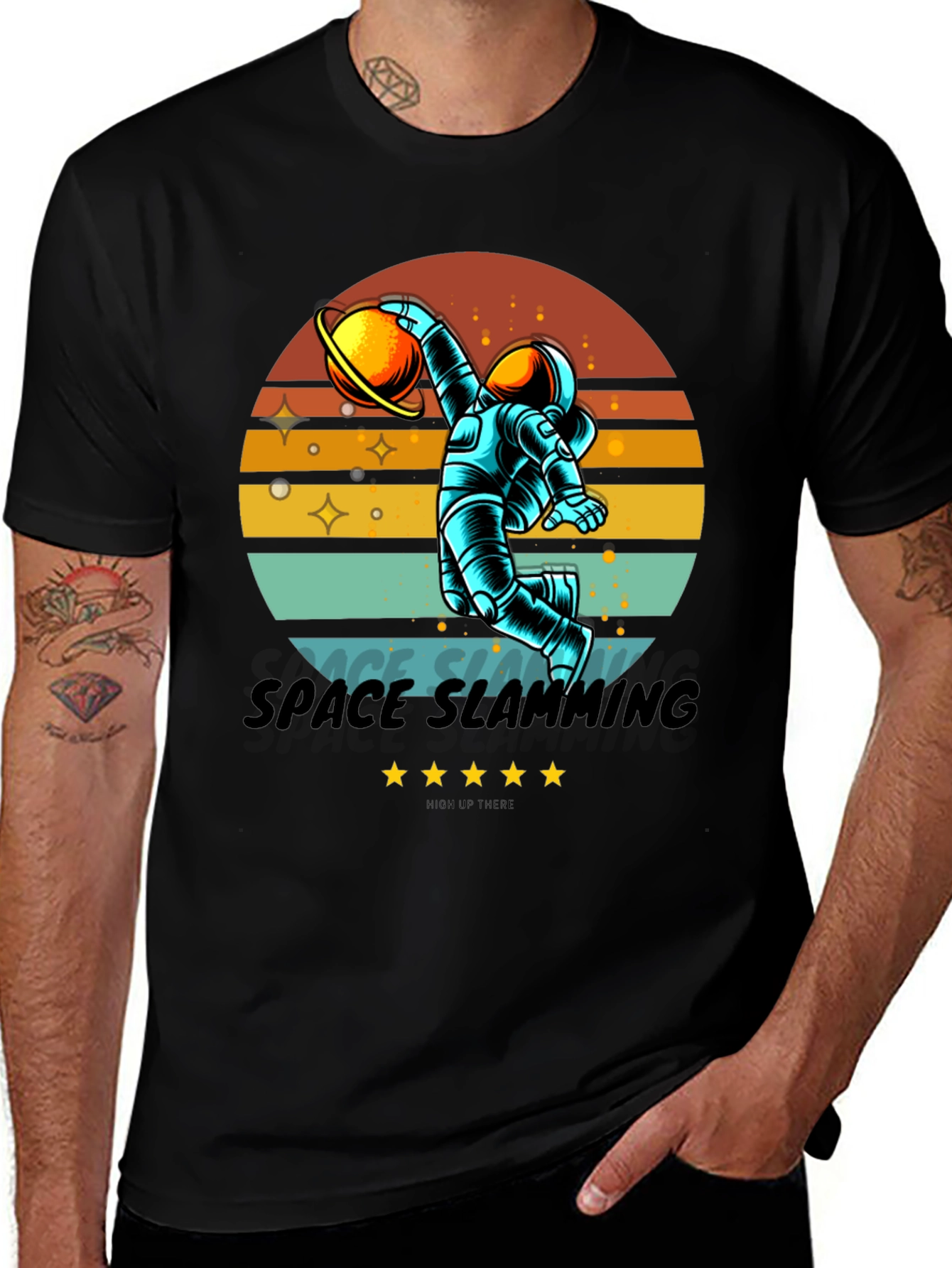 Space Slamming Retro T-Shirt