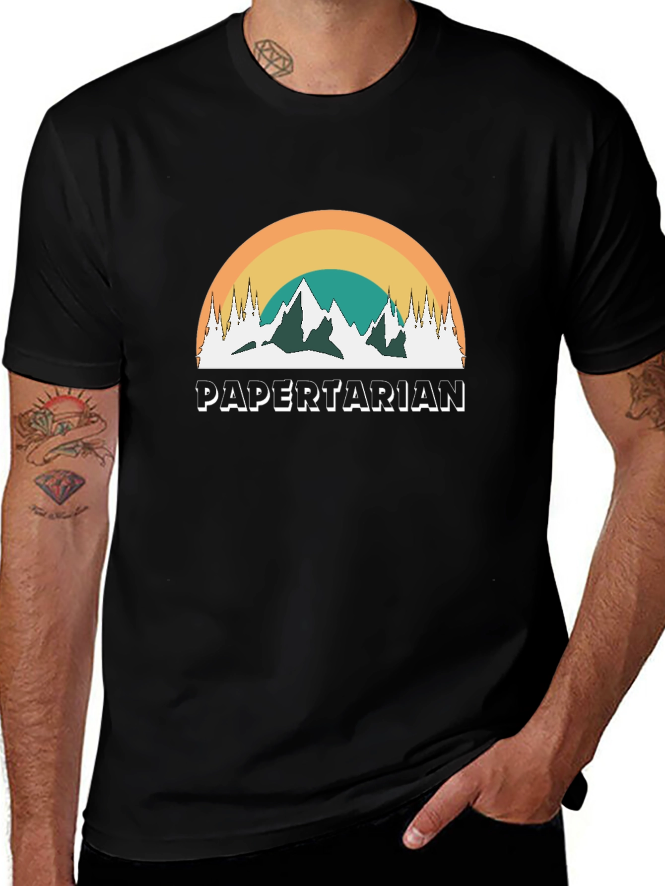 Papertarian Mountain T-Shirt - Outdoor Adventure