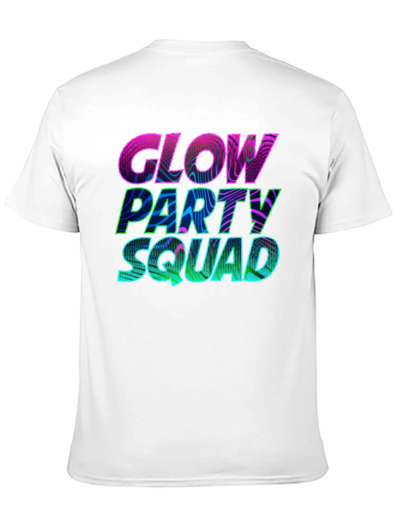 Glow Party Squad T-Shirt - Vibrant Neon Design
