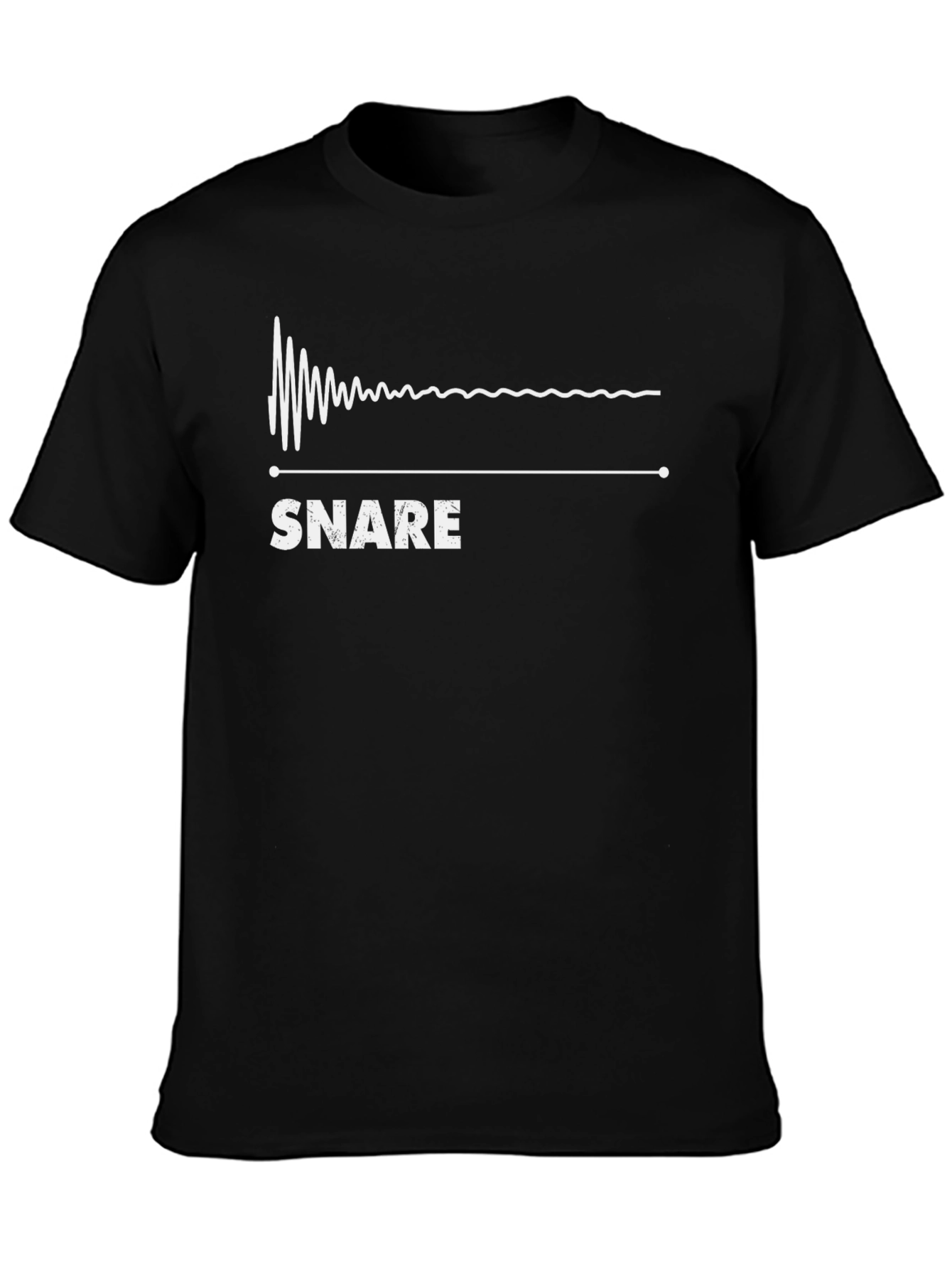 Snare Drum Waveform Graphic T-Shirt