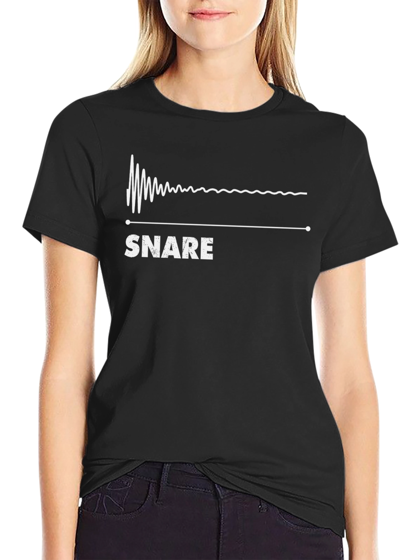 Snare Drum Waveform Graphic T-Shirt