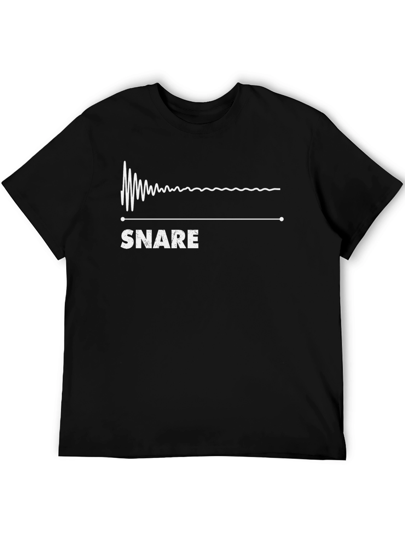 Snare Drum Waveform Graphic T-Shirt
