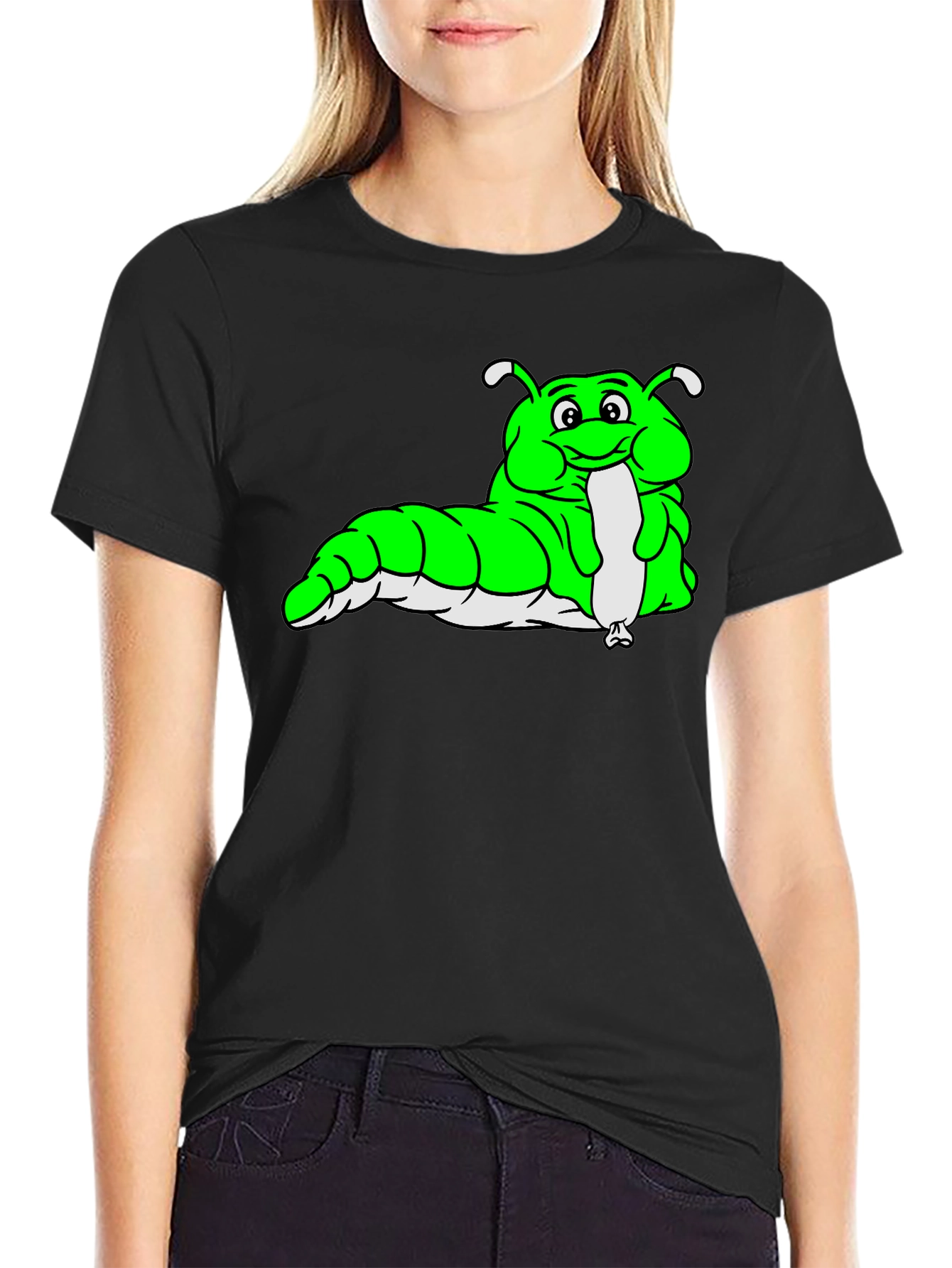 Cartoon Caterpillar Graphic Tee