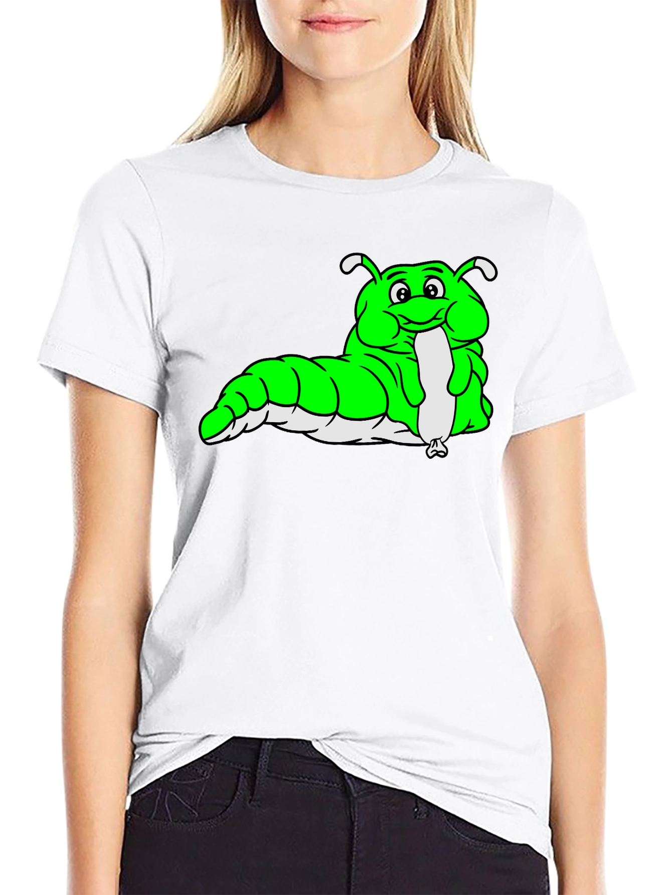 Cartoon Caterpillar Graphic Tee