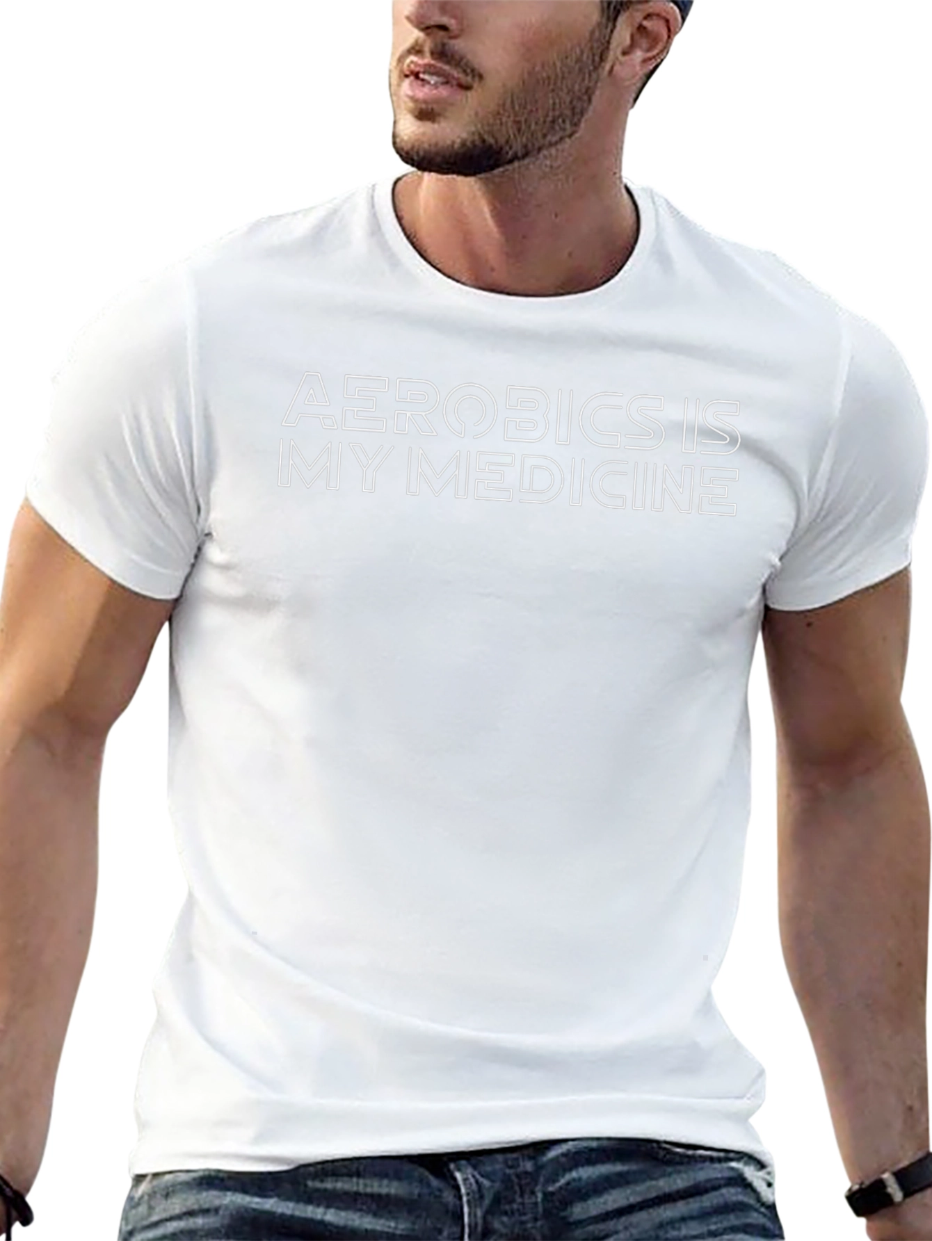 Aerobics is My Medicine Graphic Tee - Black