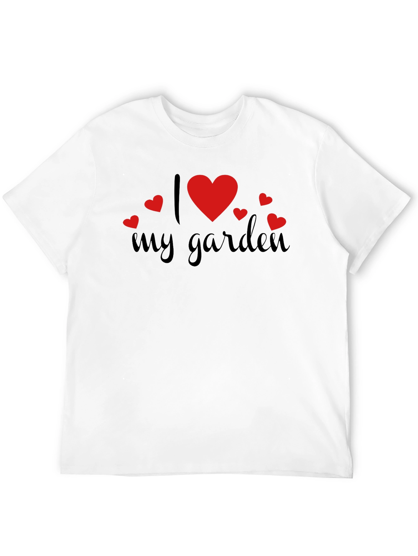 I Love My Garden Graphic Tee Black Casual Shirt