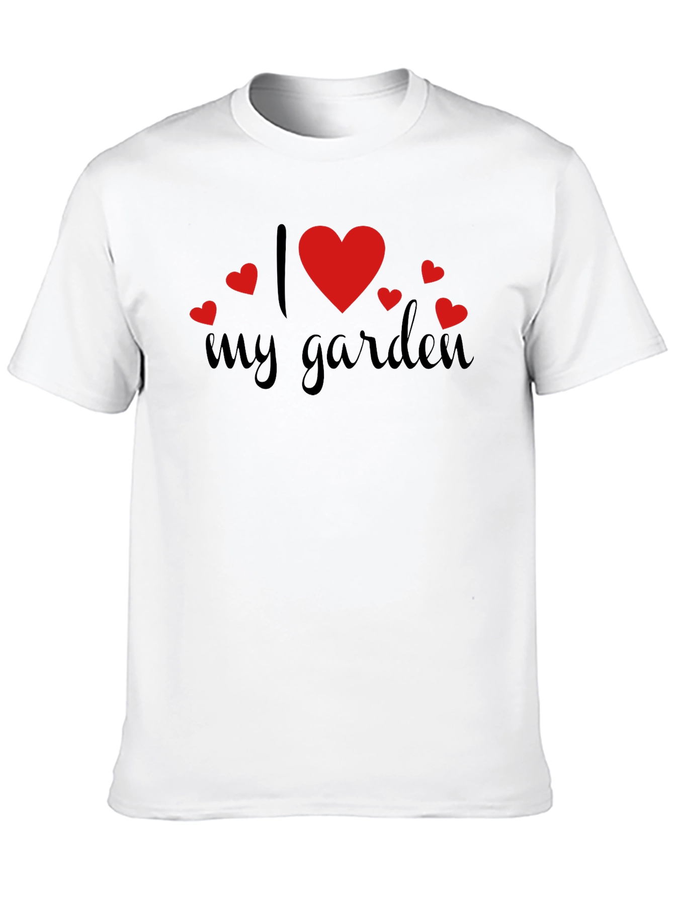 I Love My Garden Graphic Tee Black Casual Shirt