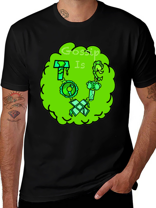 Gossip Is Toxic Graphic Tee - Unisex Black T-Shirt