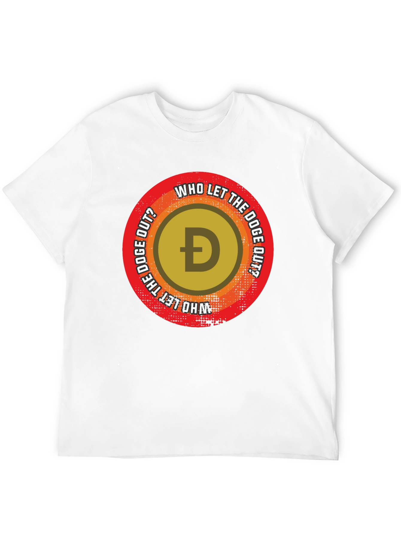 Who Let The Doge Out? Black T-Shirt