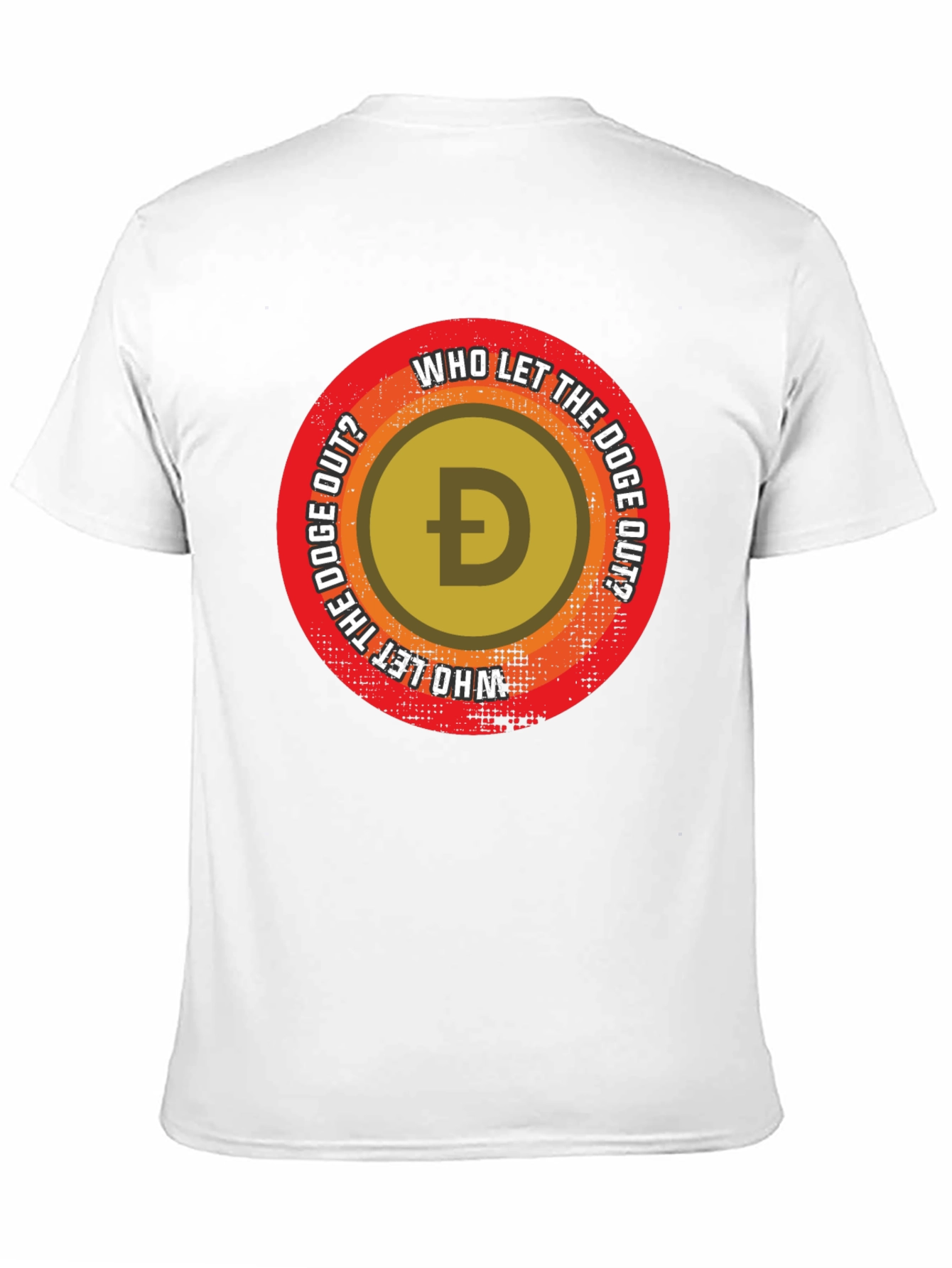 Who Let The Doge Out? Black T-Shirt
