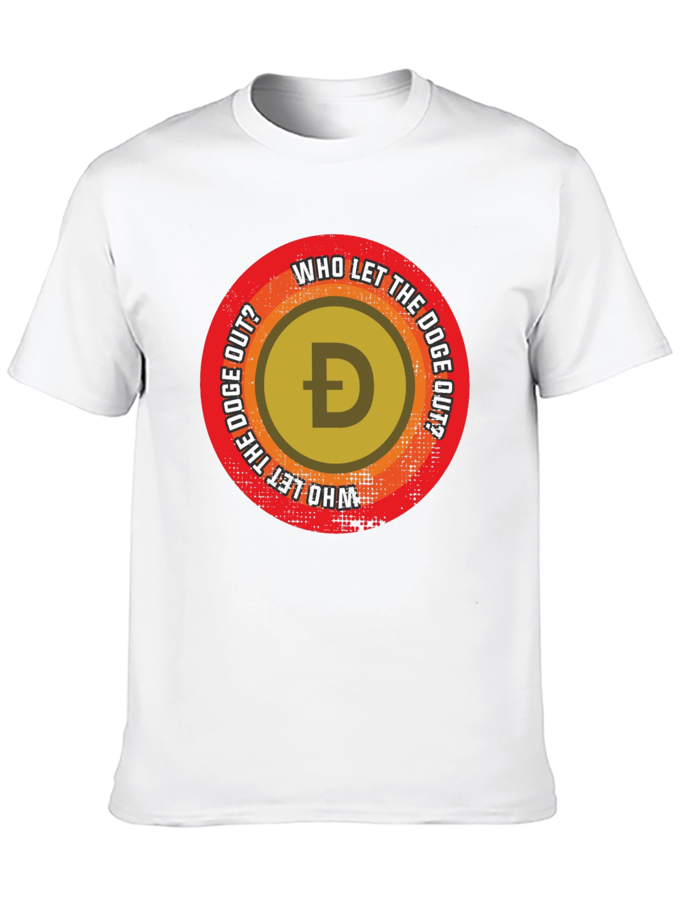 Who Let The Doge Out? Black T-Shirt