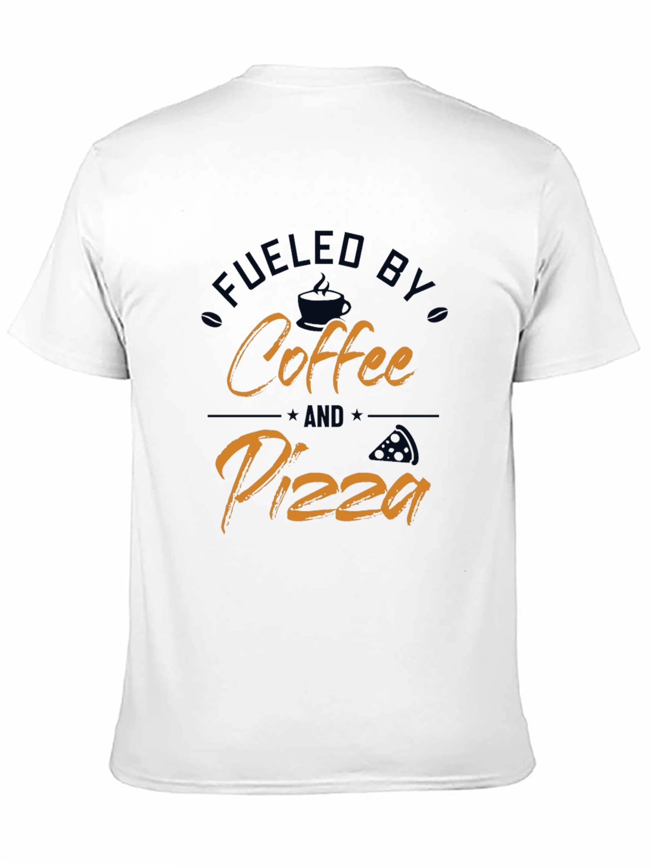 Fueled by Coffee and Pizza Graphic T-Shirt