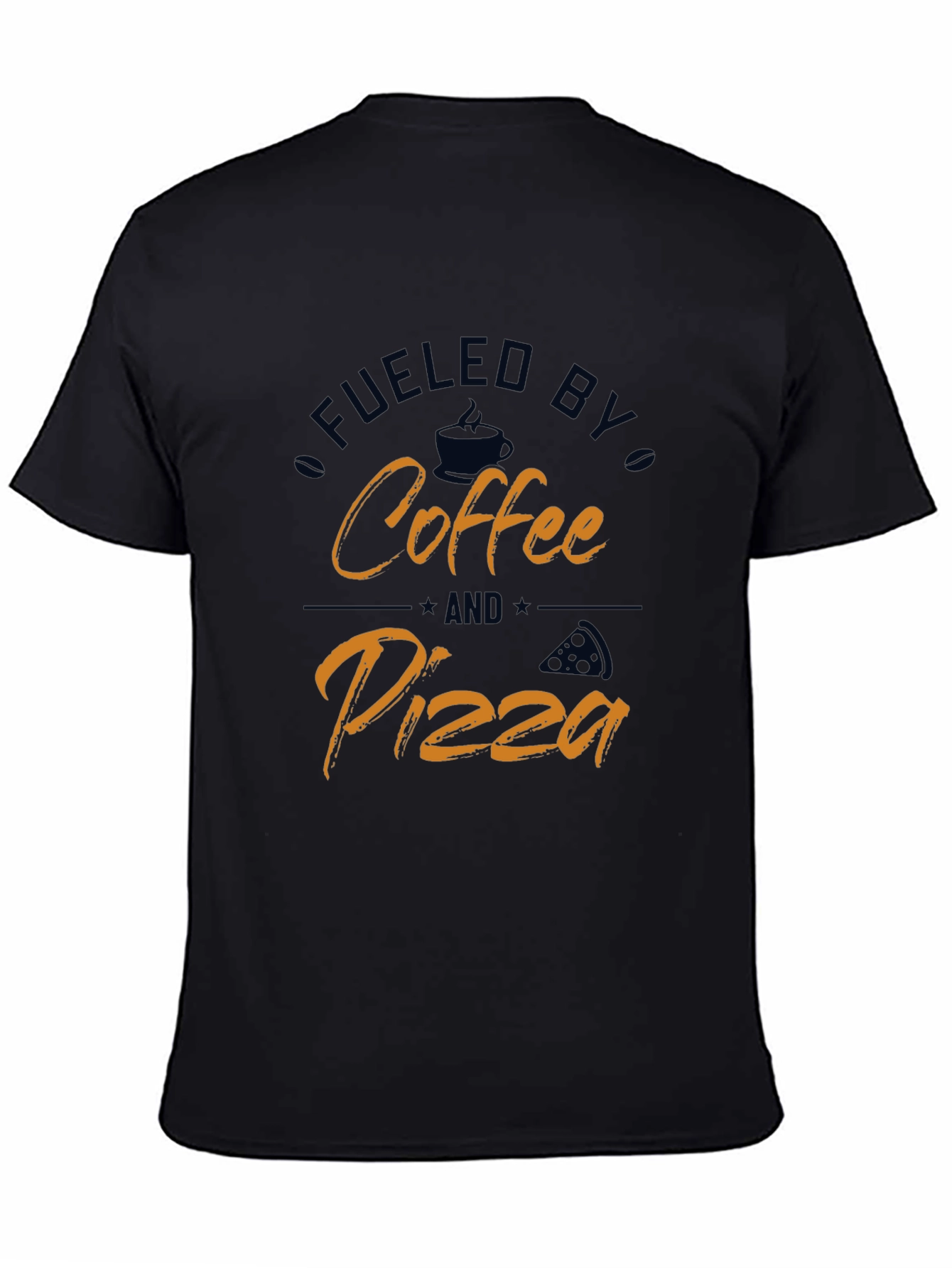 Fueled by Coffee and Pizza Graphic T-Shirt
