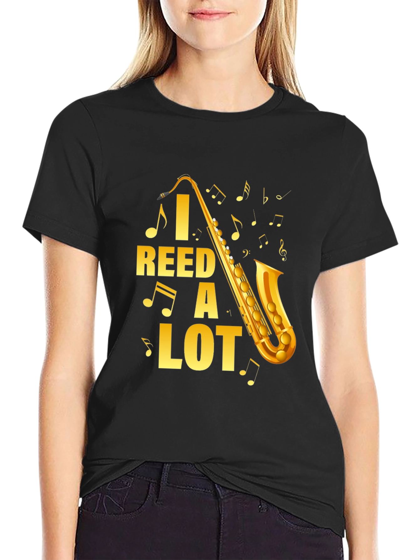 I Reed A Lot Saxophone Graphic T-Shirt