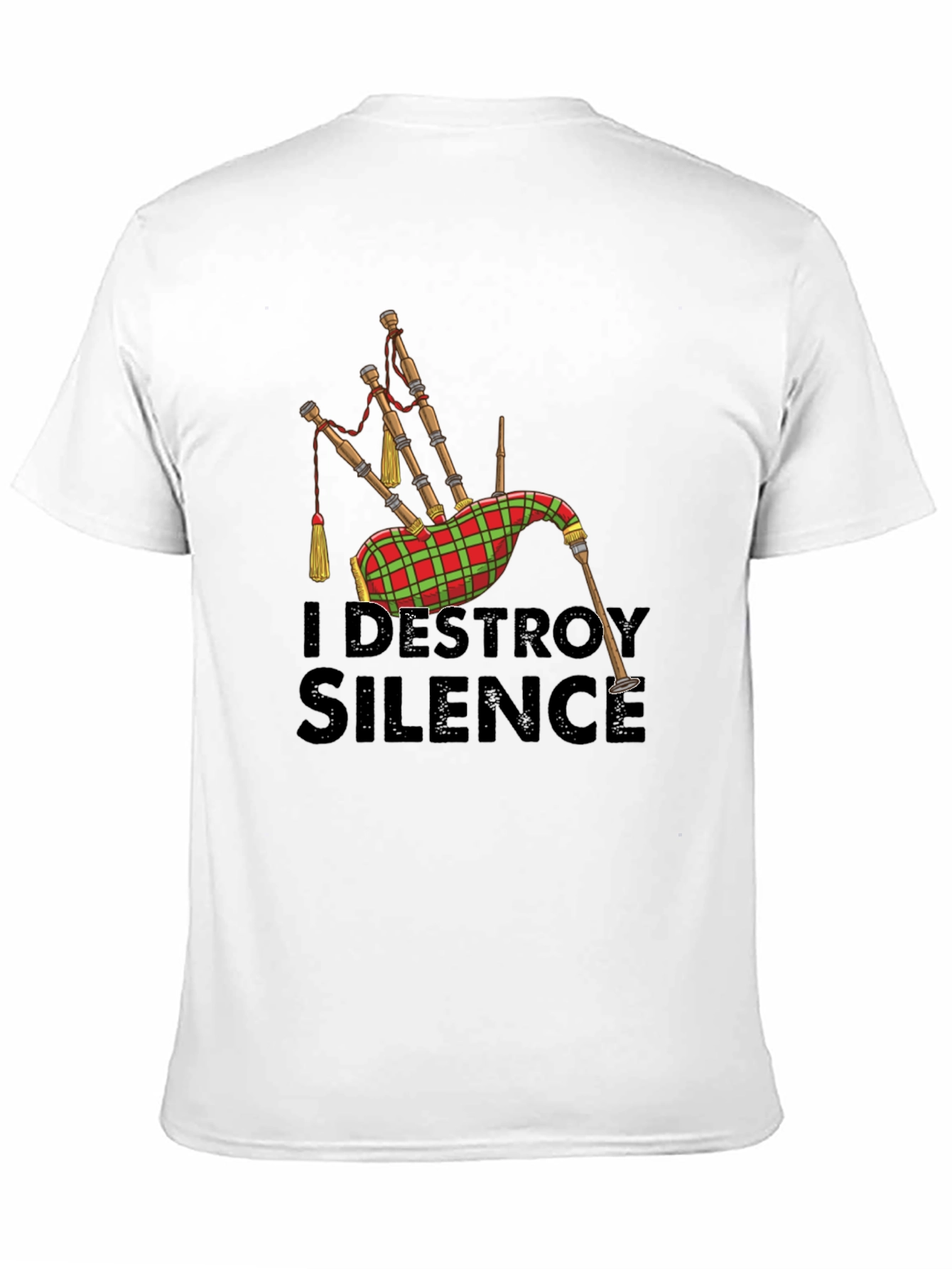 I Destroy Silence Bagpipe T-Shirt