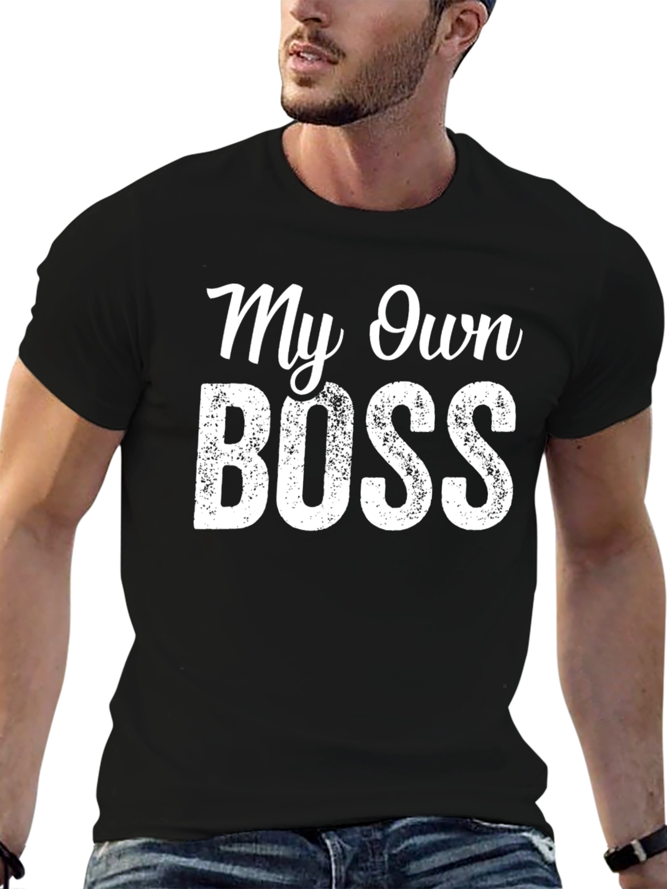 My Own Boss Black Graphic Tee