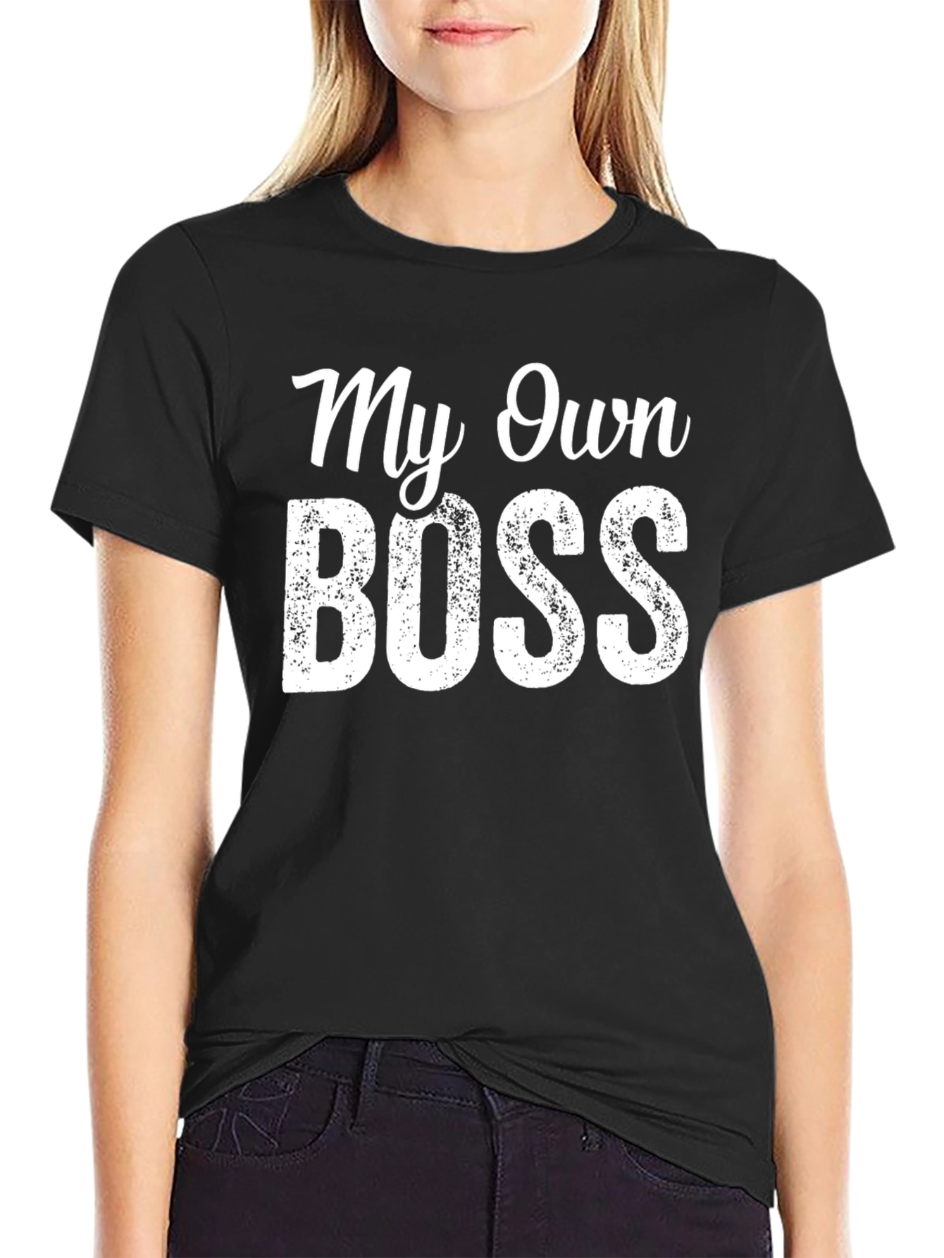 My Own Boss Black Graphic Tee
