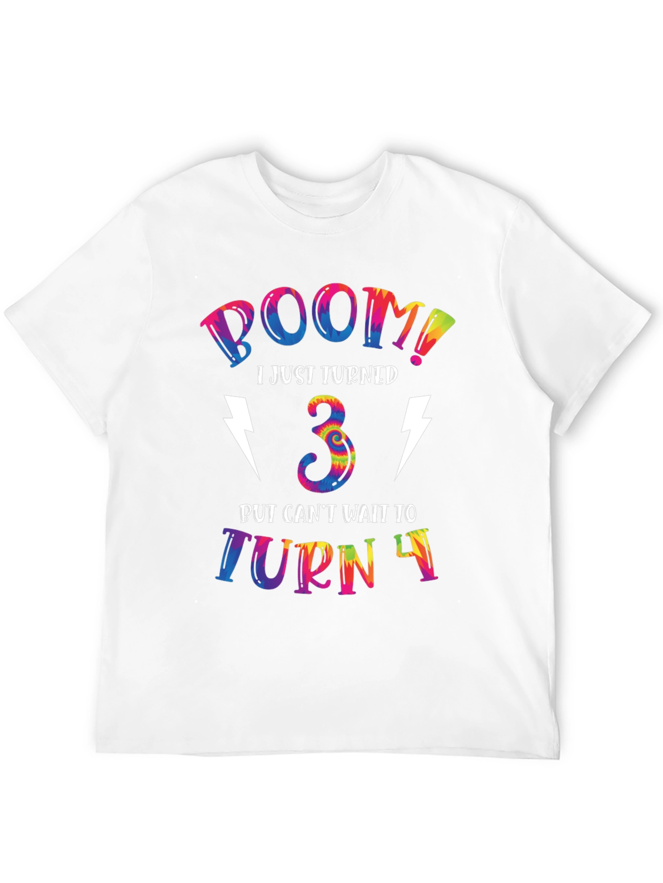Boom I Just Turned 3 Birthday T-Shirt