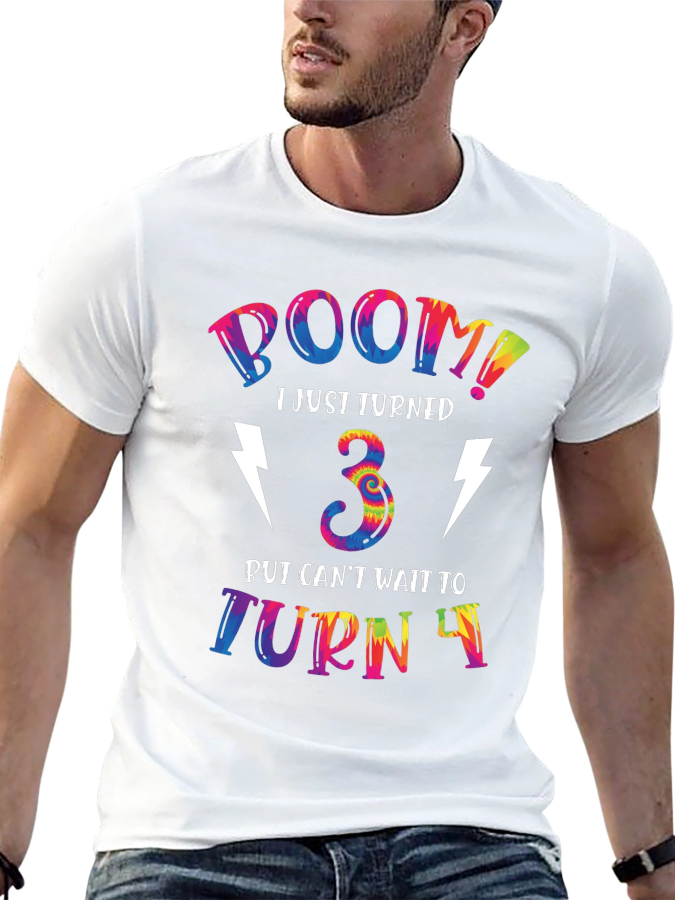 Boom I Just Turned 3 Birthday T-Shirt