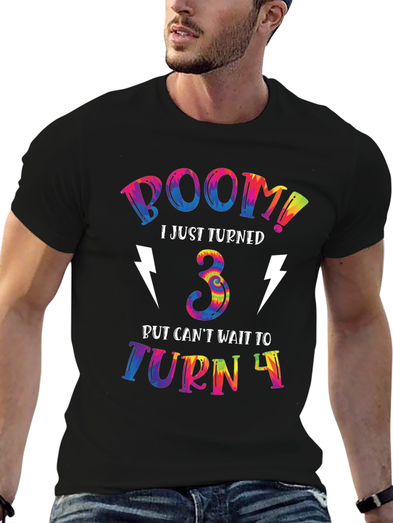 Boom I Just Turned 3 Birthday T-Shirt