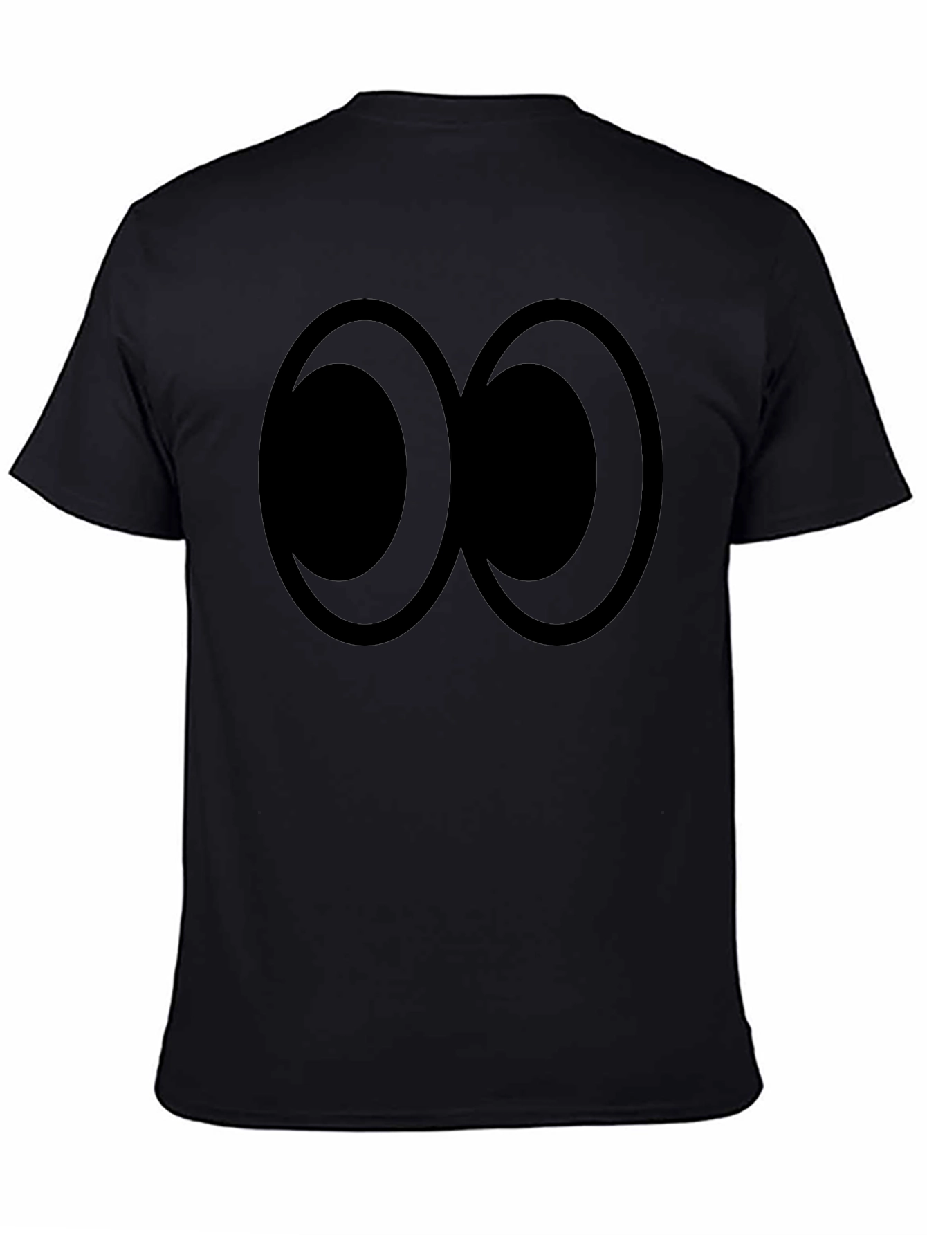 Abstract Eye Graphic Black T-Shirt