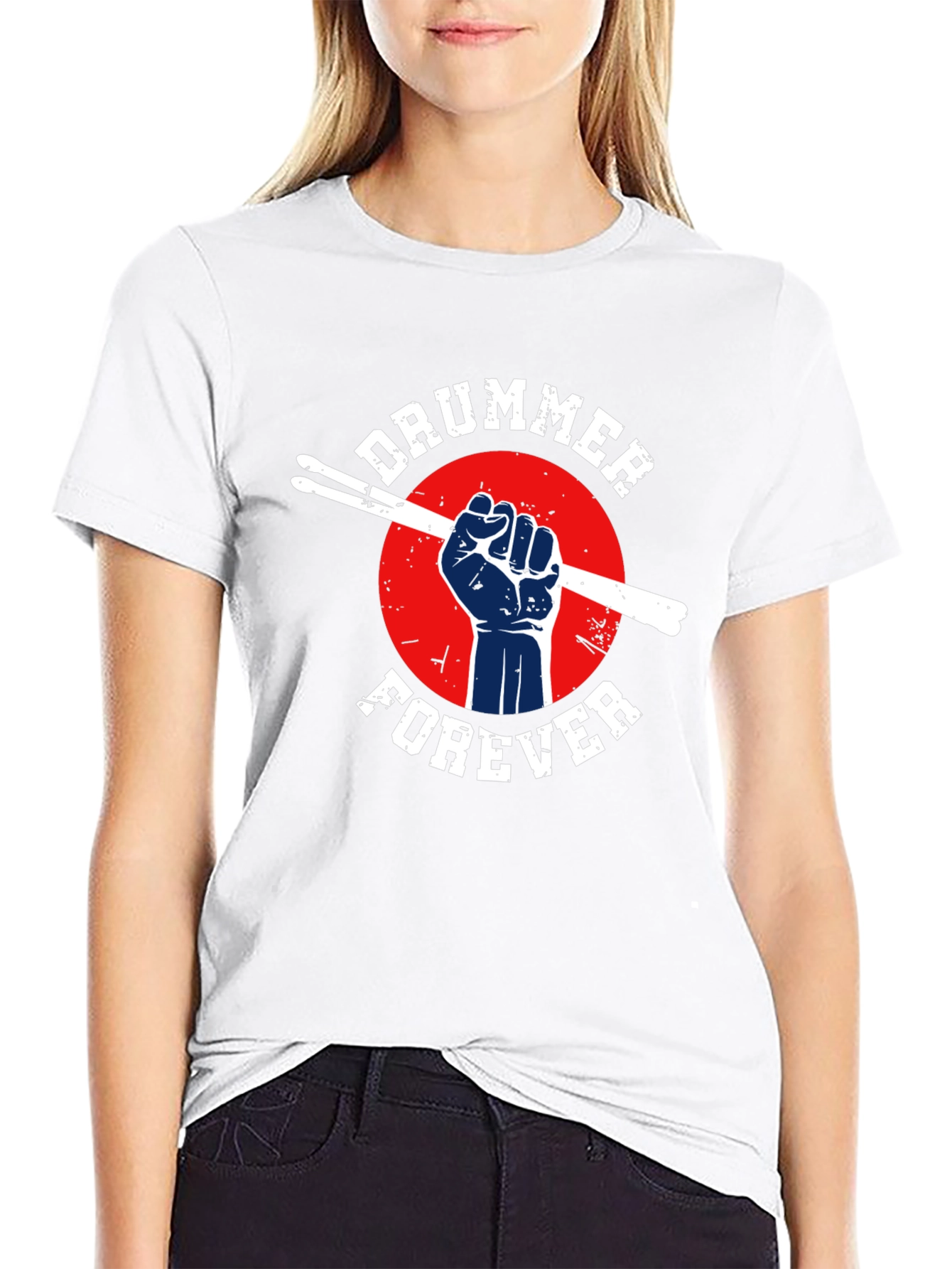 Drummer Forever T-Shirt - Music Lover Tee