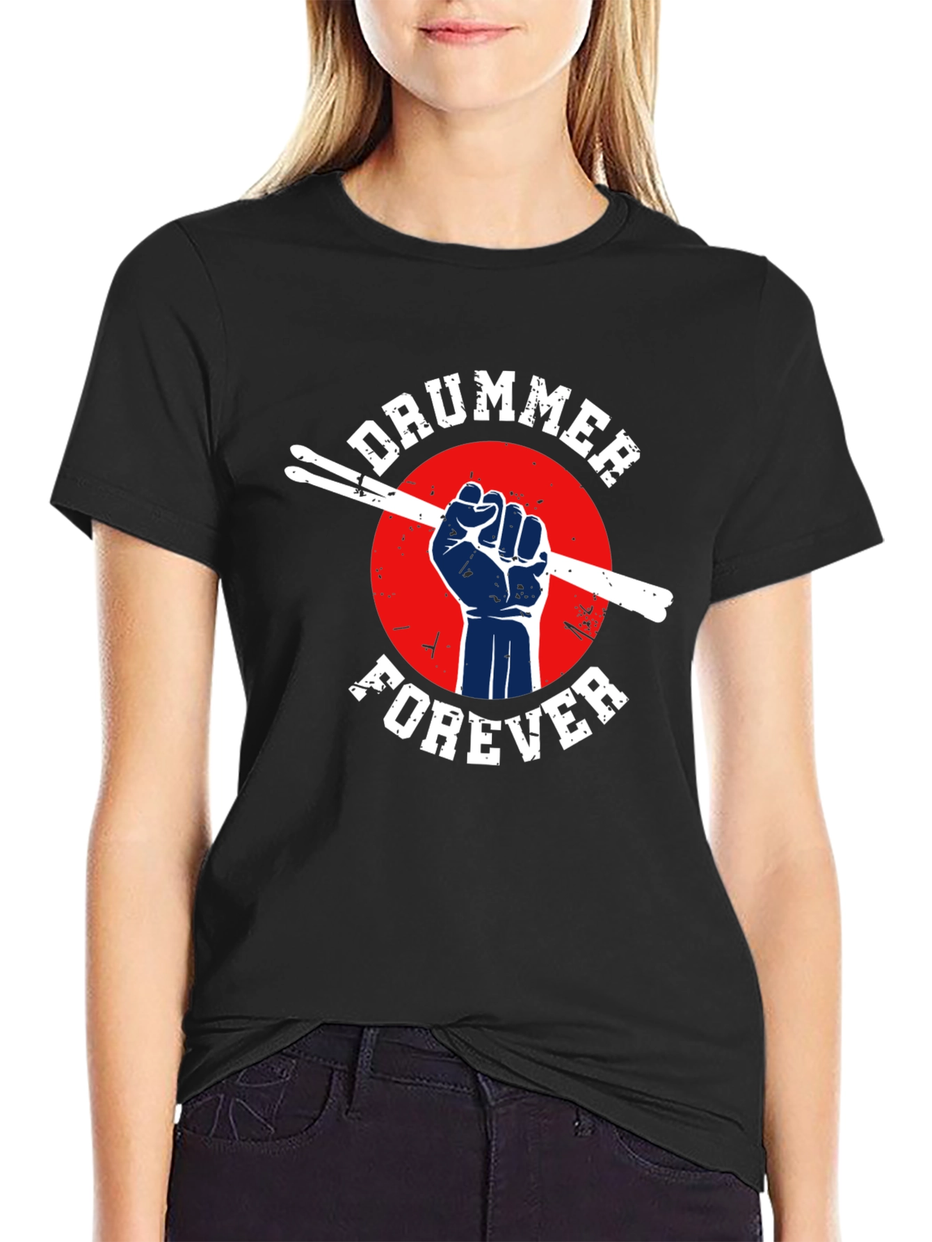 Drummer Forever T-Shirt - Music Lover Tee