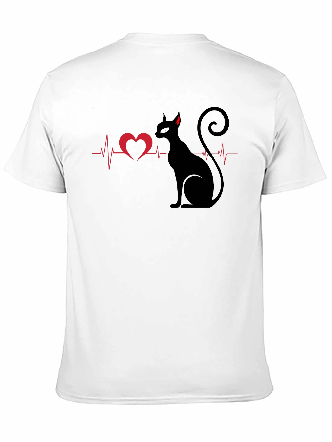 Cat Heartbeat Graphic Tee