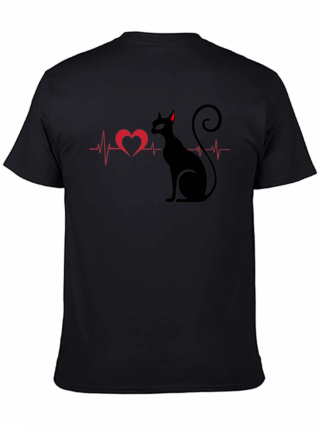 Cat Heartbeat Graphic Tee