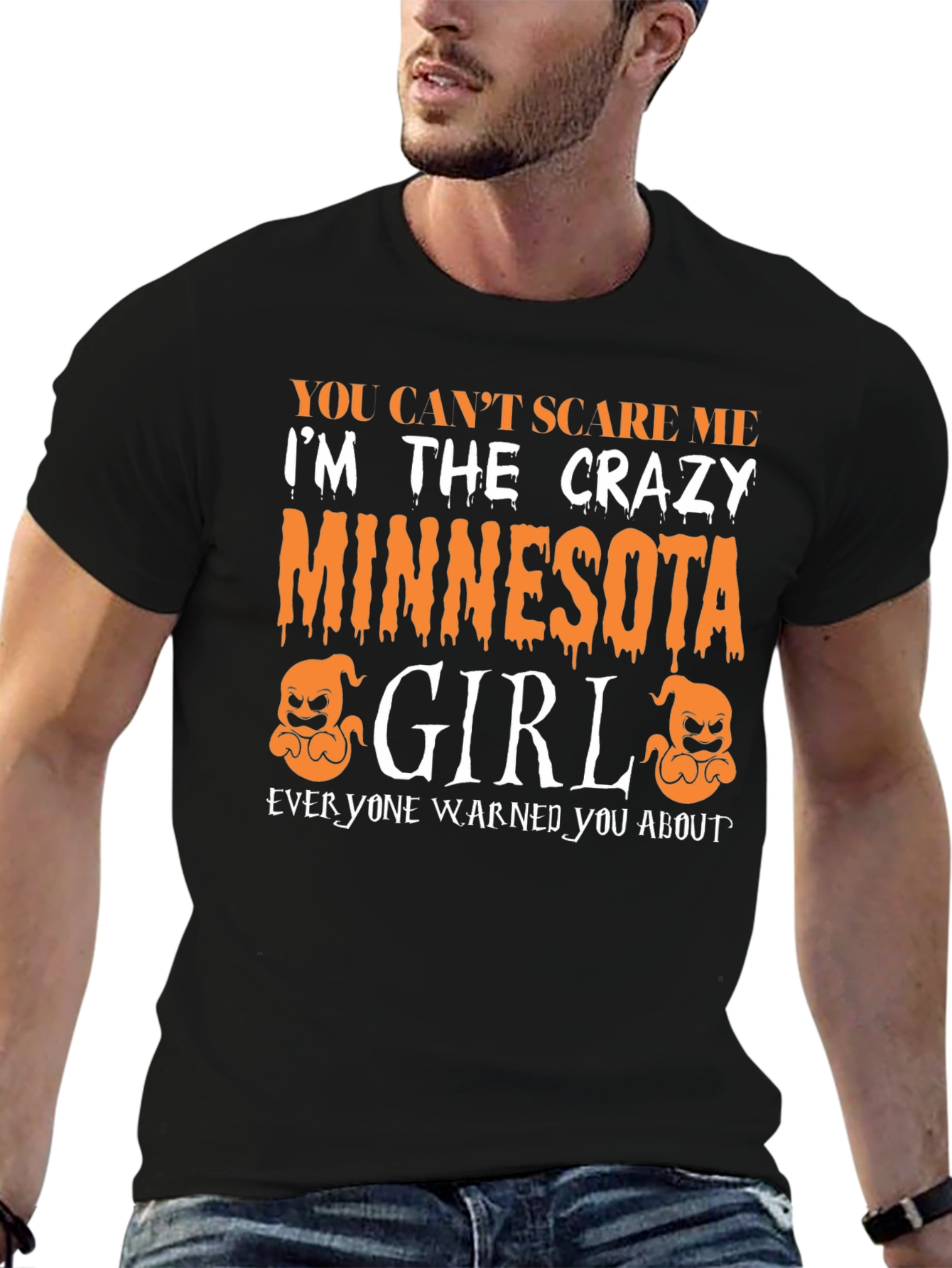 Crazy Minnesota Girl Halloween T-Shirt