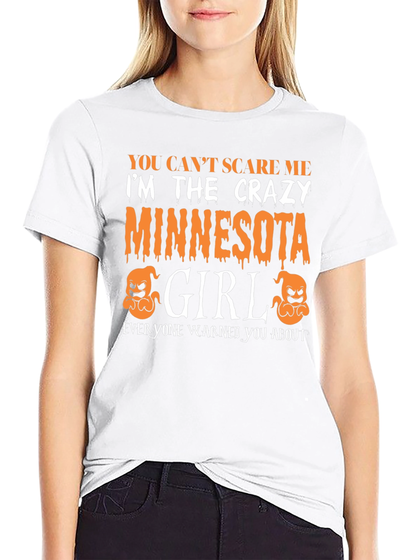 Crazy Minnesota Girl Halloween T-Shirt