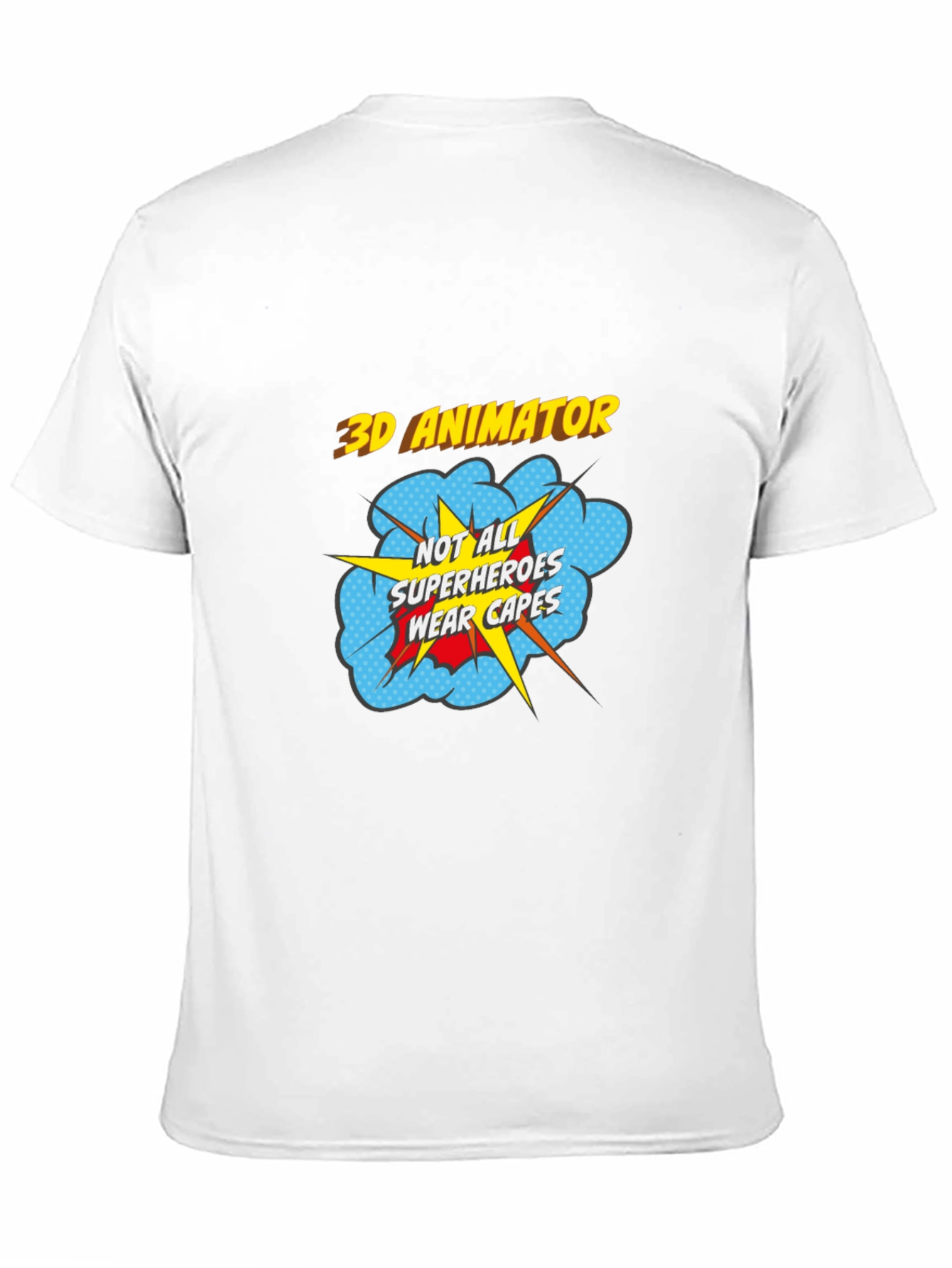 3D Animator Superhero T-Shirt - Black