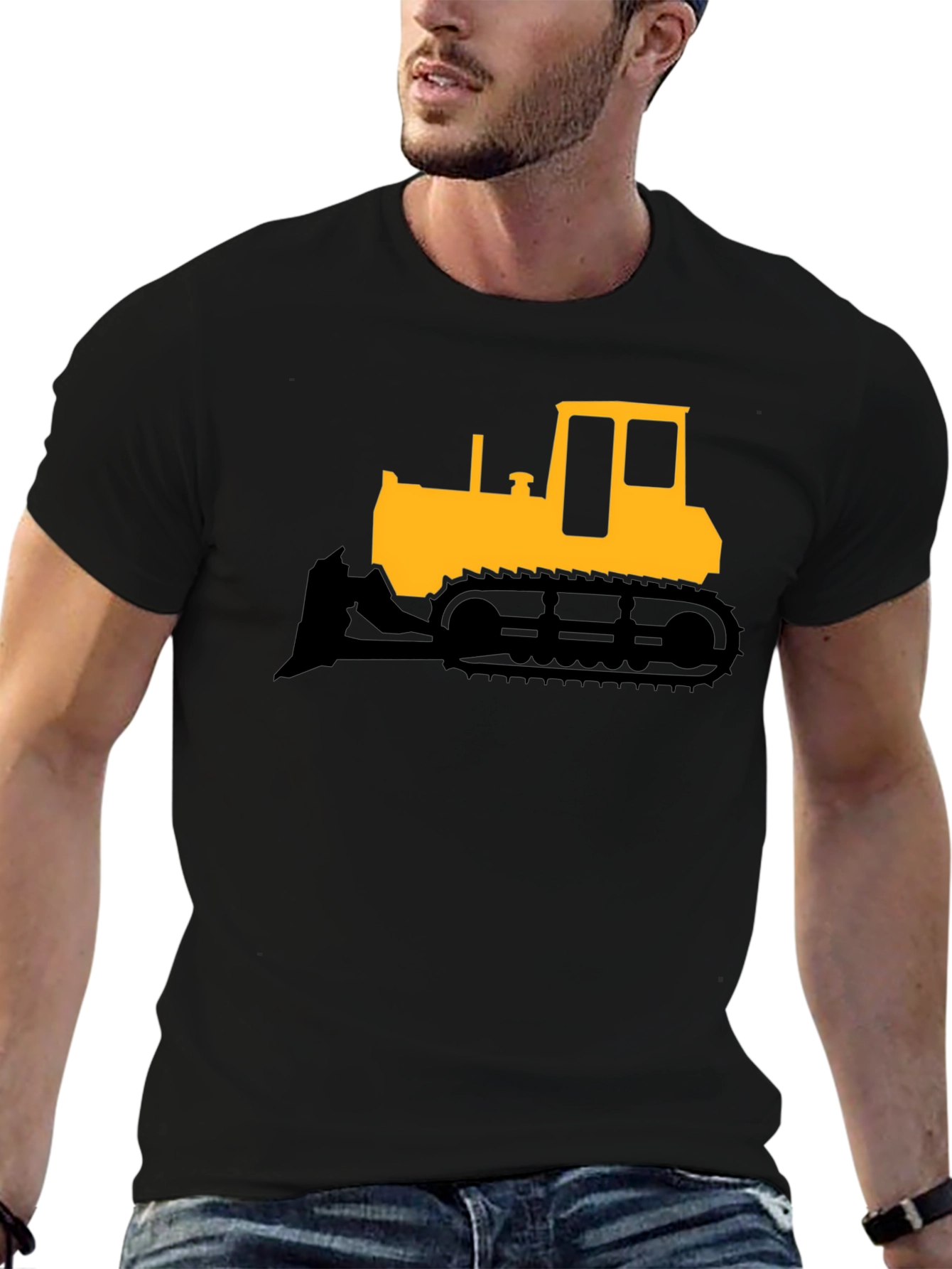 Bulldozer Graphic T-Shirt - Heavy Equipment Tee